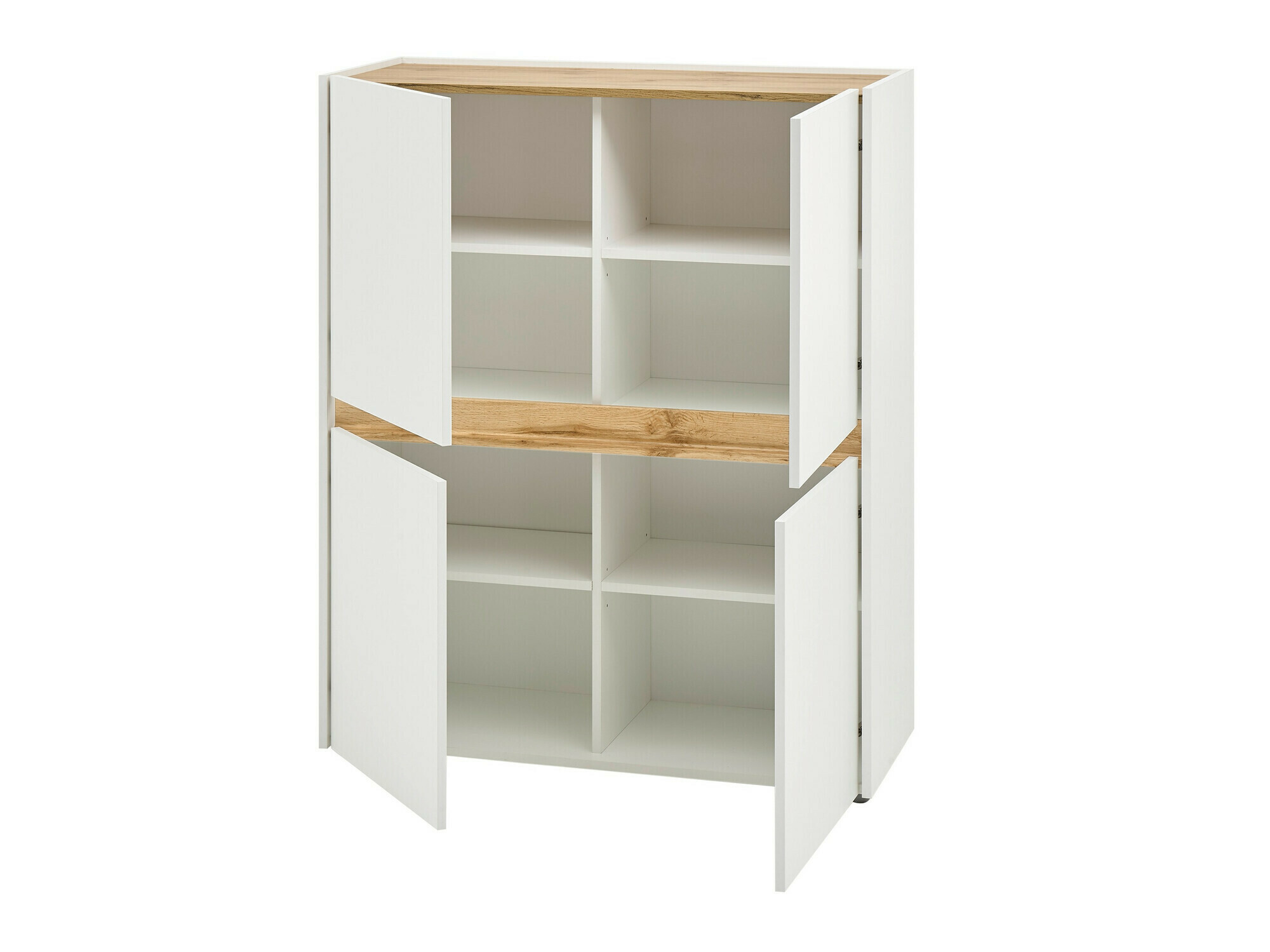 Set za dnevnu sobu Elbsori 147 (Belo + Hrast Votan)