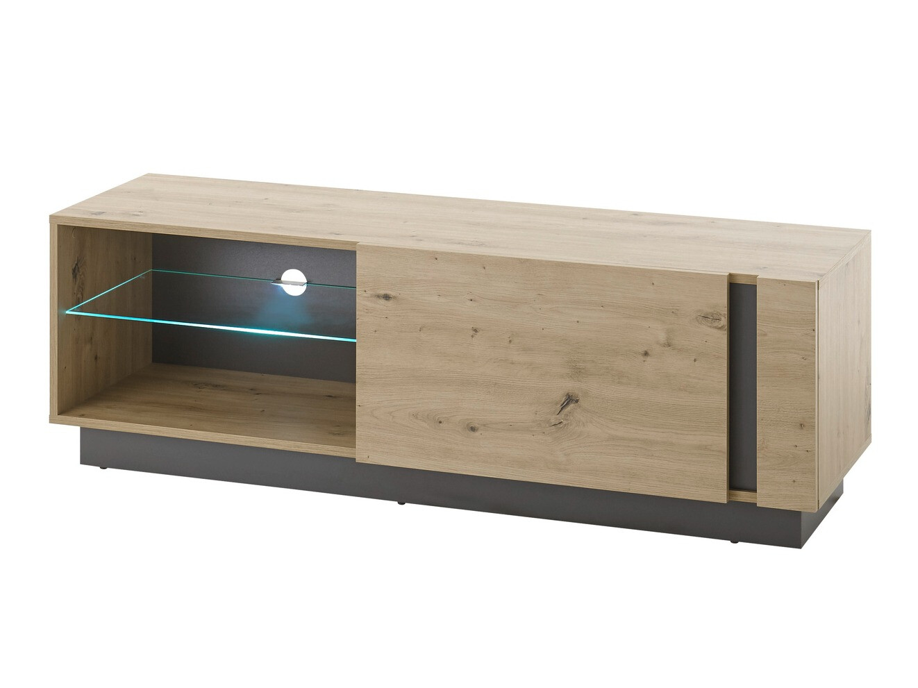 TV komoda Veropho 102 (Artisan hrast + Grafit)