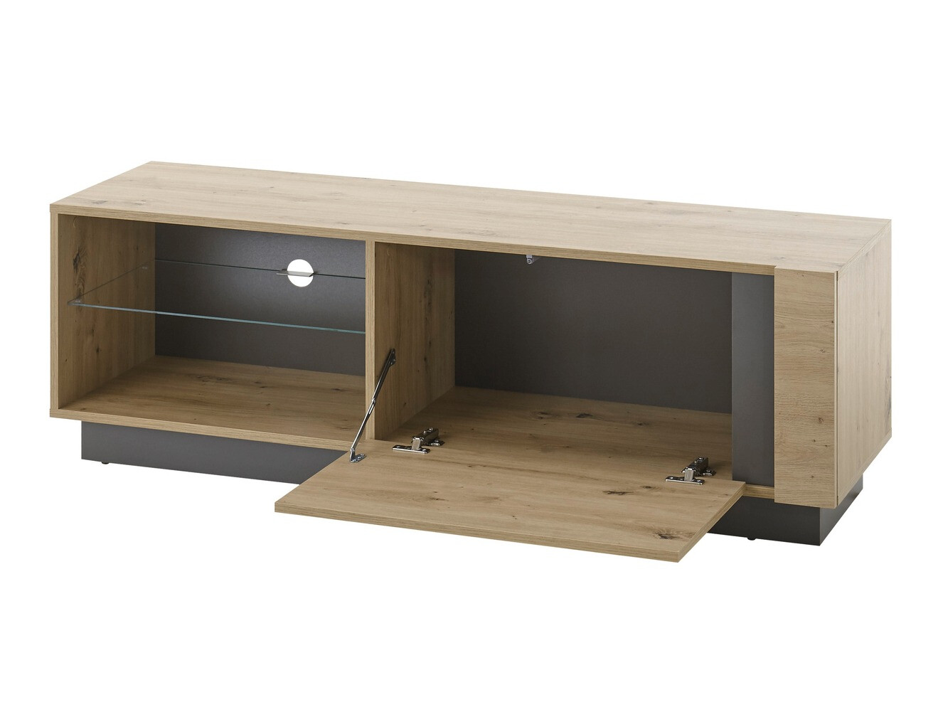 TV komoda Veropho 102 (Artisan hrast + Grafit)