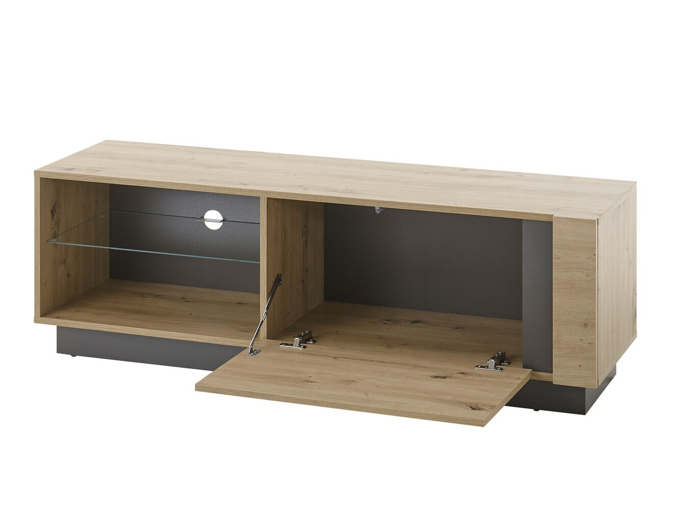 TV komoda Veropho 102 (Artisan hrast + Grafit)