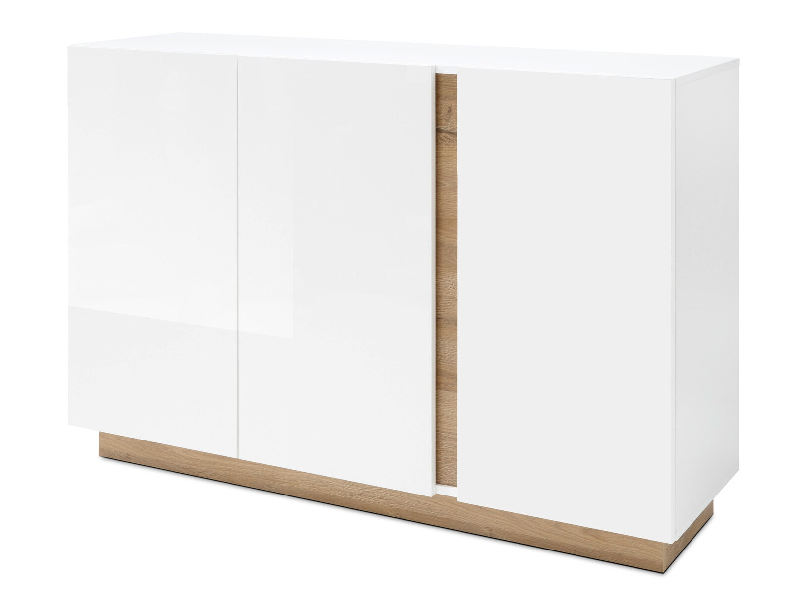 Ormarić Veropho 106 (Sjajno belo + Grandson hrast)