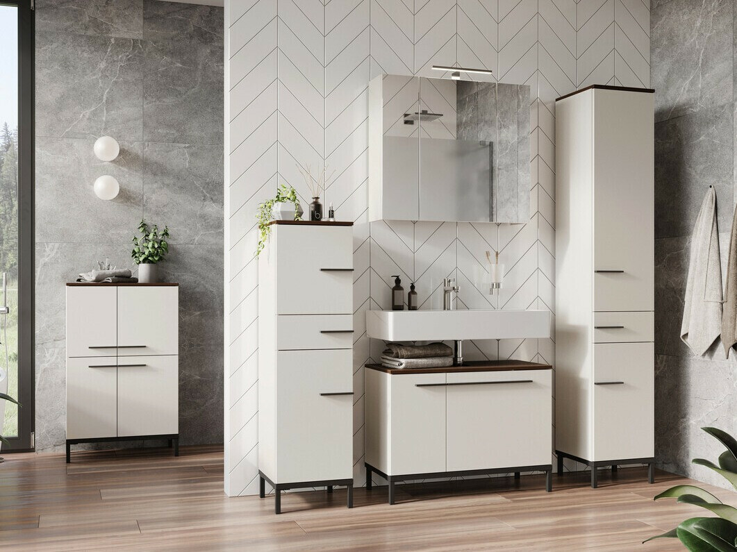 Ormarić za kupatilo sa ogledalom Temeli 101 (Belo)