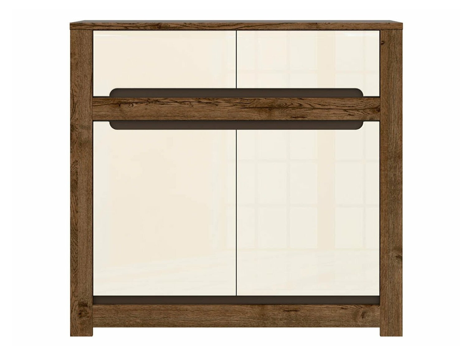 Komoda Ophevaru 100 (Sjajno krem + April hrast)