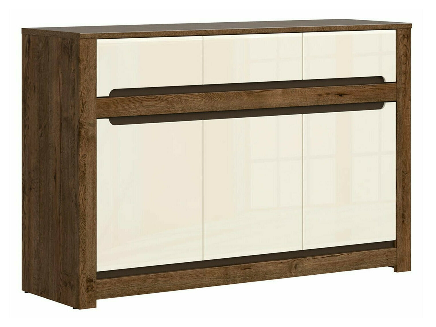 Komoda Ophevaru 101 (Sjajna krema + April hrast)