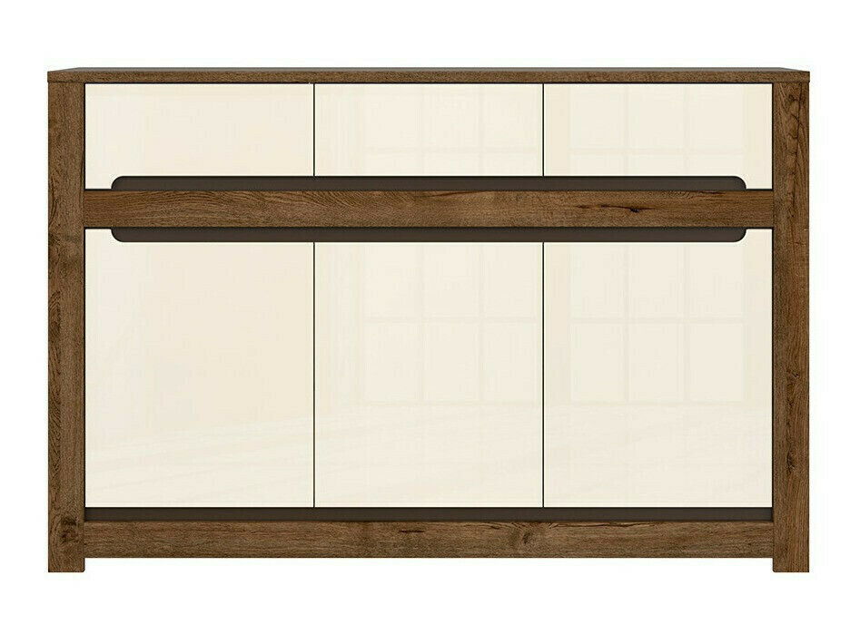 Komoda Ophevaru 101 (Sjajno krem + April hrast)