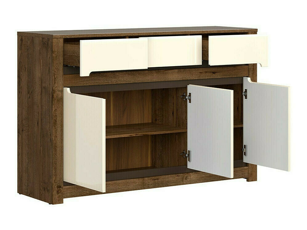 Komoda Ophevaru 101 (Sjajno krem + April hrast)