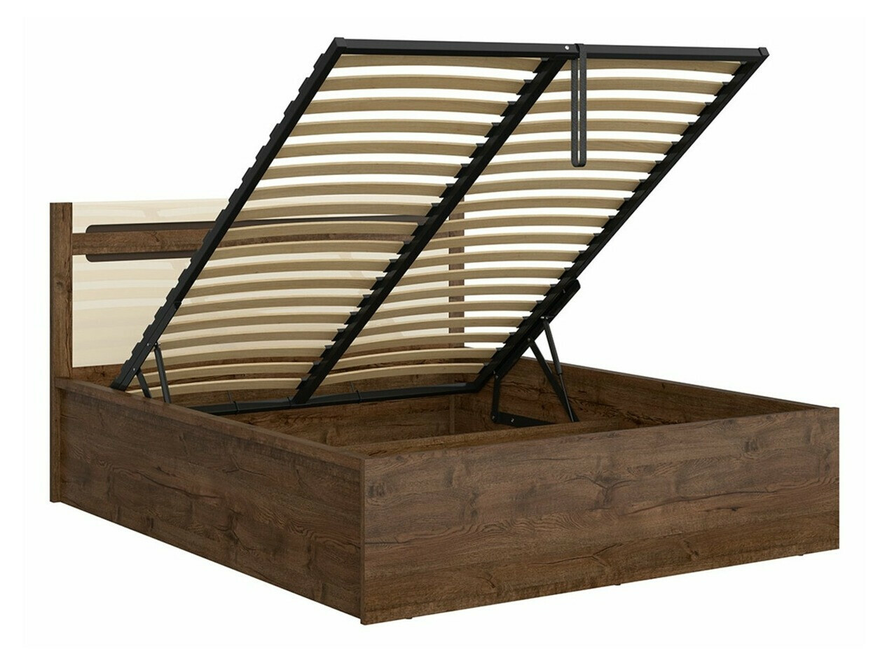 Krevet Ophevaru 120 (Sjajna krema + April hrast)