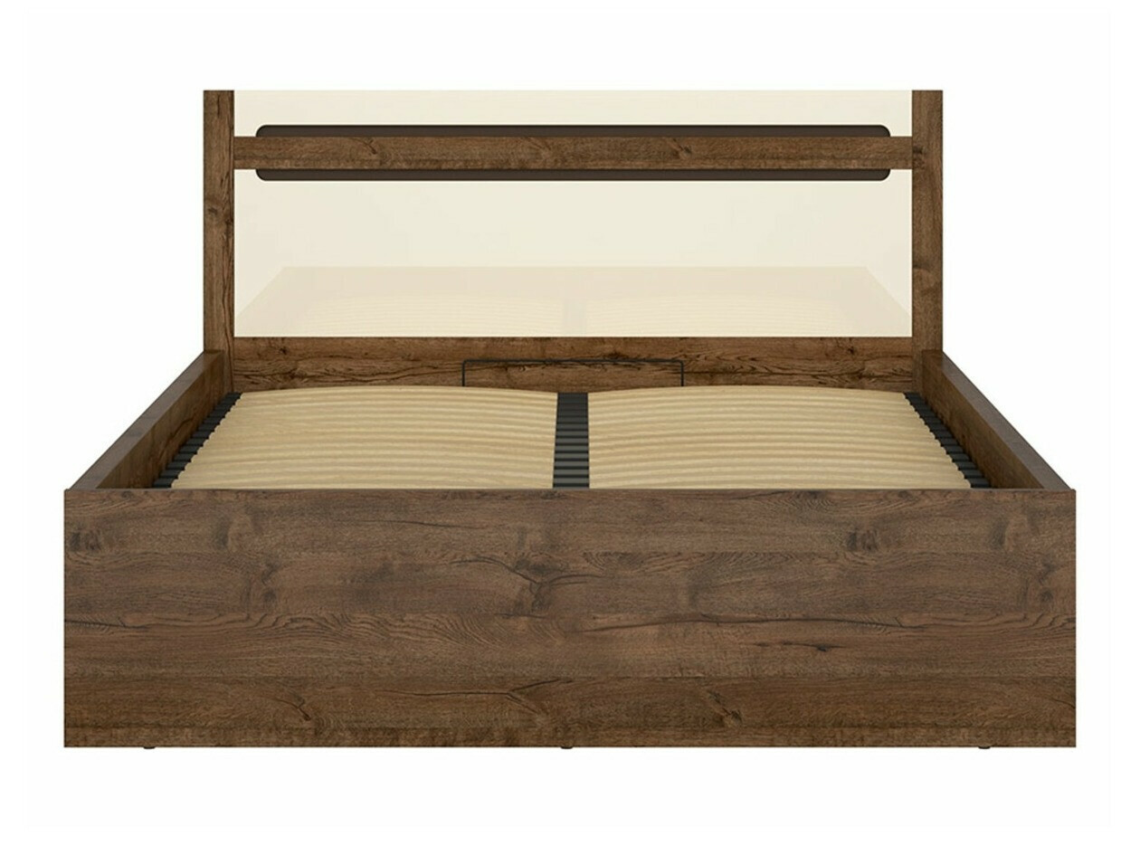 Krevet Ophevaru 120 (Sjajna krema + April hrast)