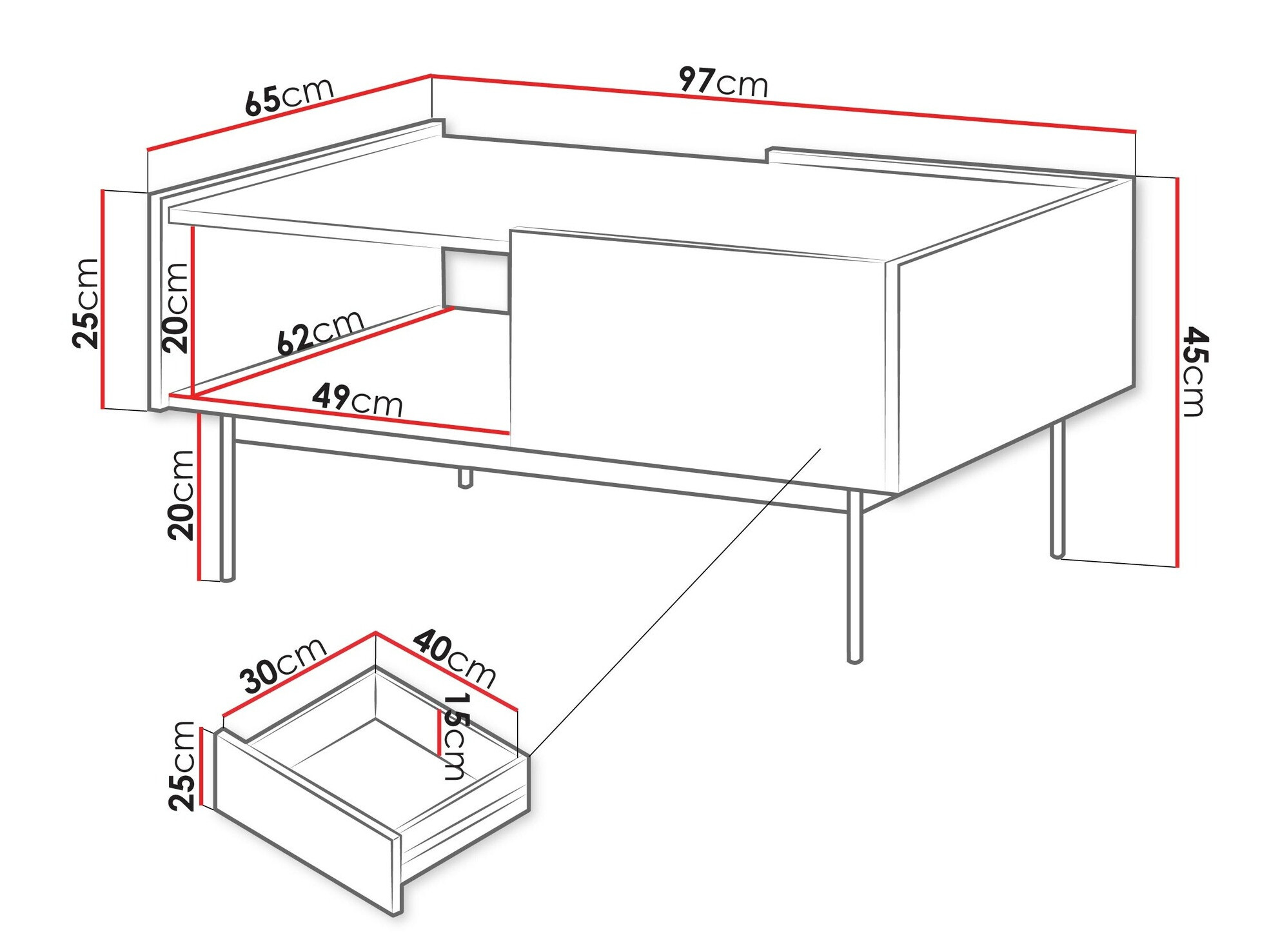 Stočić za kafu Dormela 102
