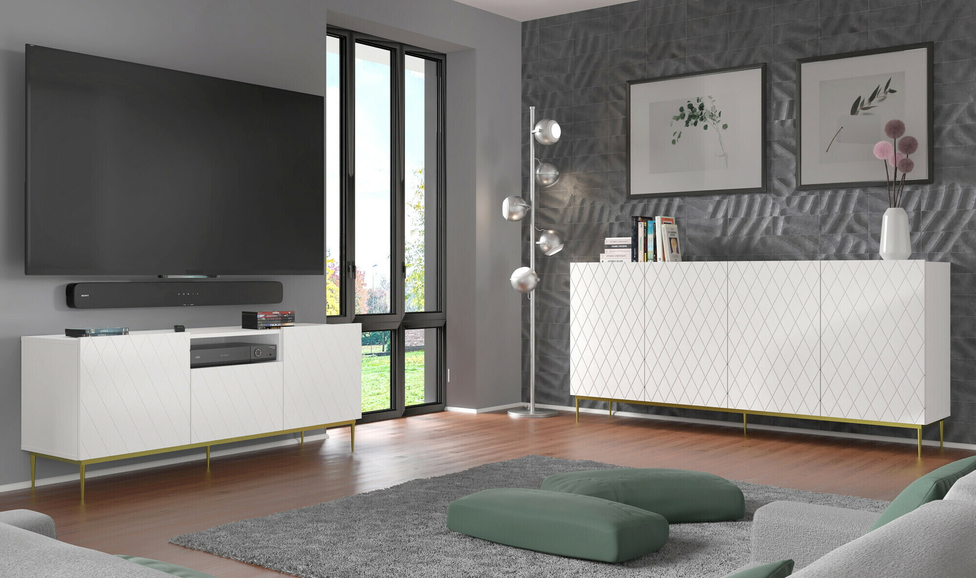 TV komoda Melmoro 100 (Belo)