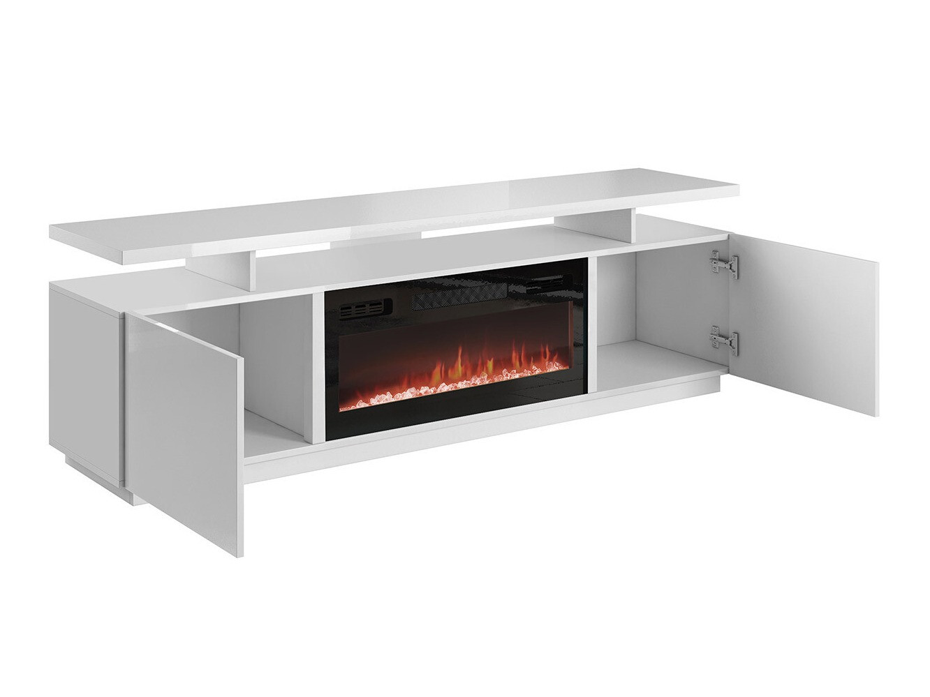 TV sto Charlotte 151 (Graphite + Sjajni grafit)