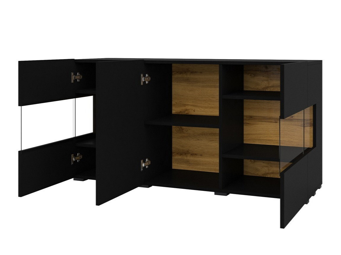 Ormarić Revmiru 102 (Crno + Вотан храст)