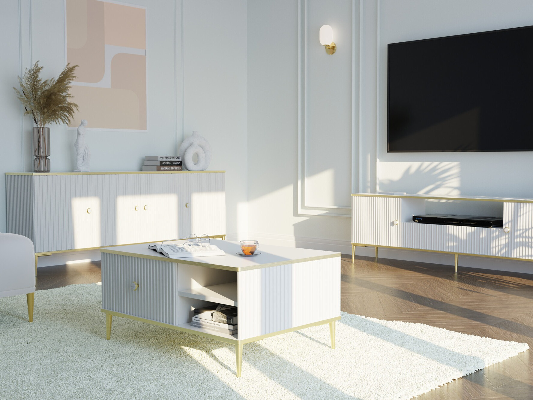 Ormarić Romciro 101 (Belo + Zlatan)