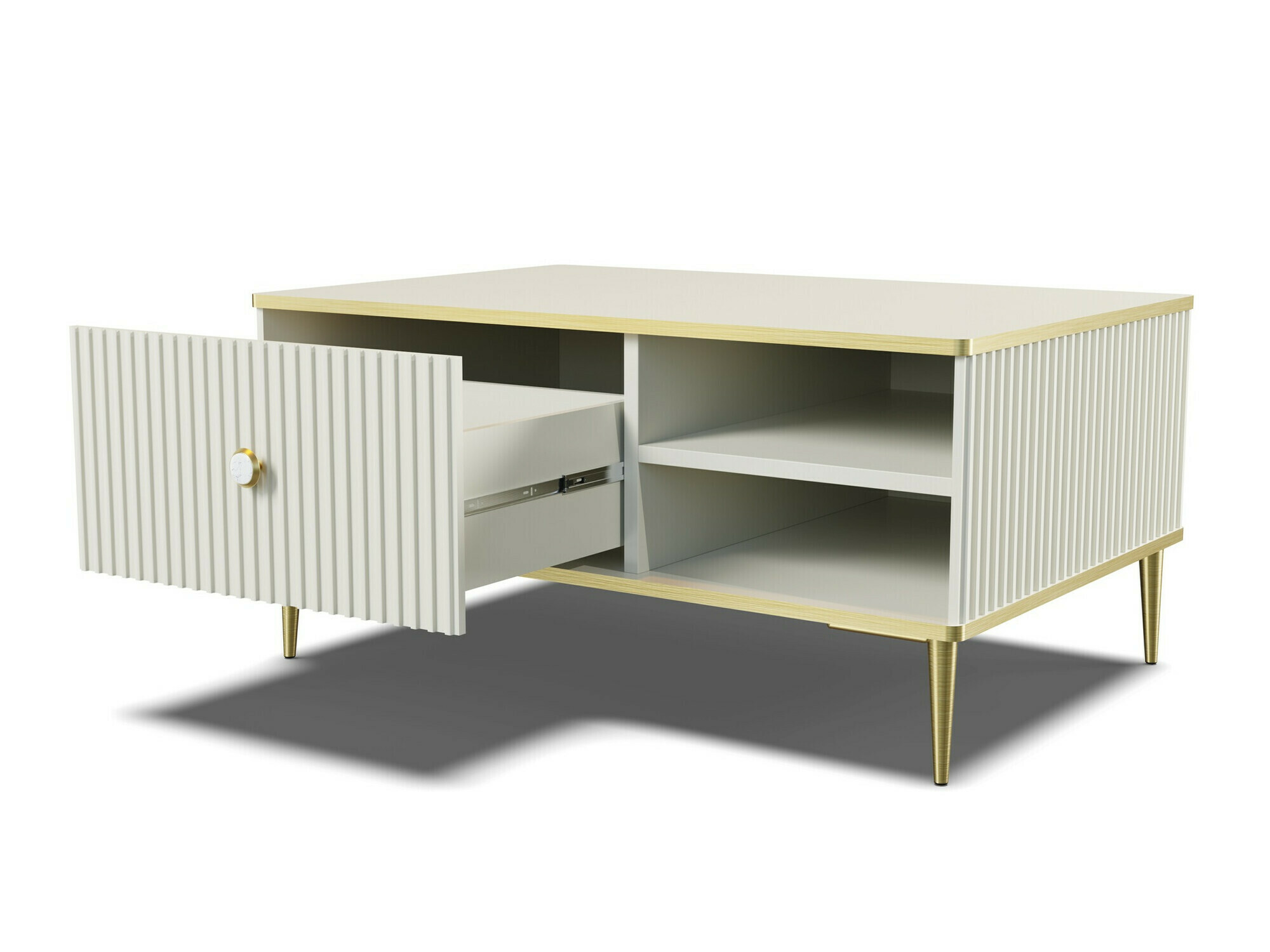 Set za dnevnu sobu Romciro 103 (Kašmir + Zlatna)