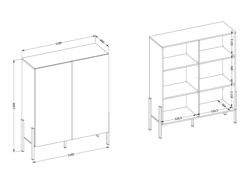 Ormarić Etsore 103 (Belo)