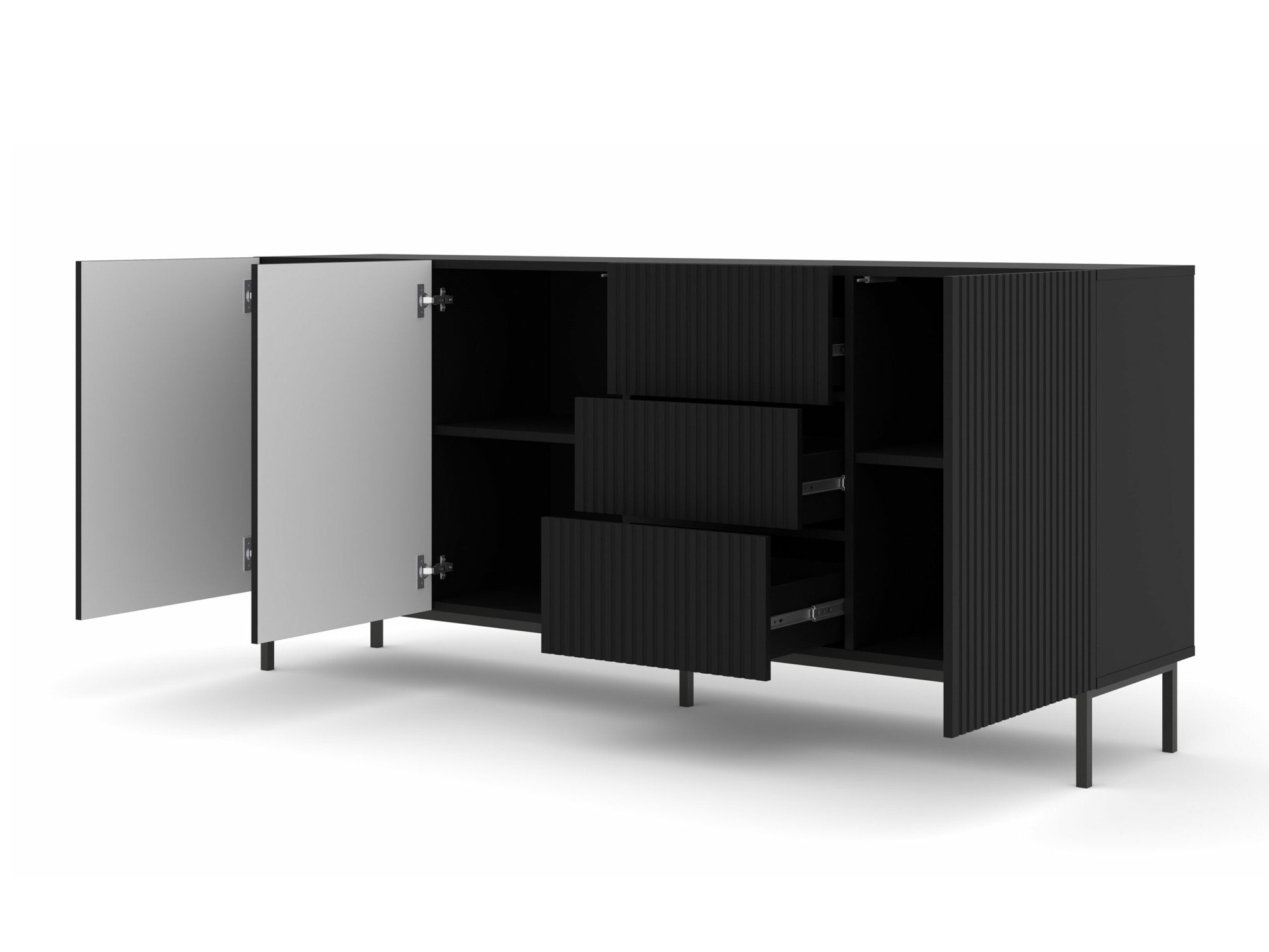 Komoda Mirmaro 101 (Crno)