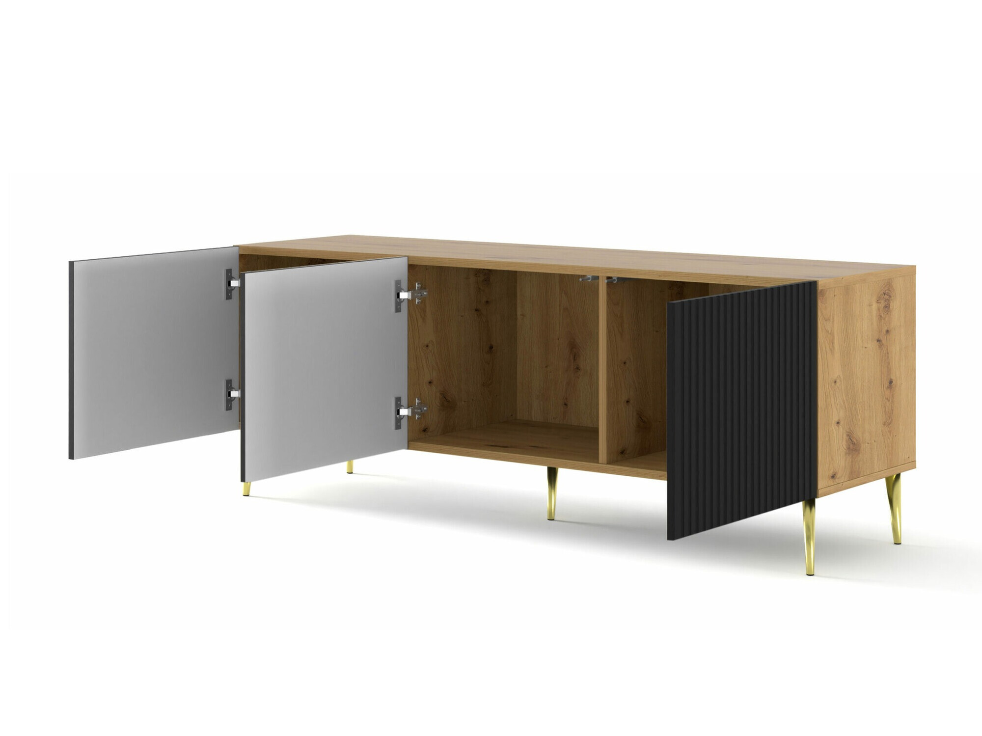 TV sto Mirmaro 102 (Crno + Zanatski hrast)