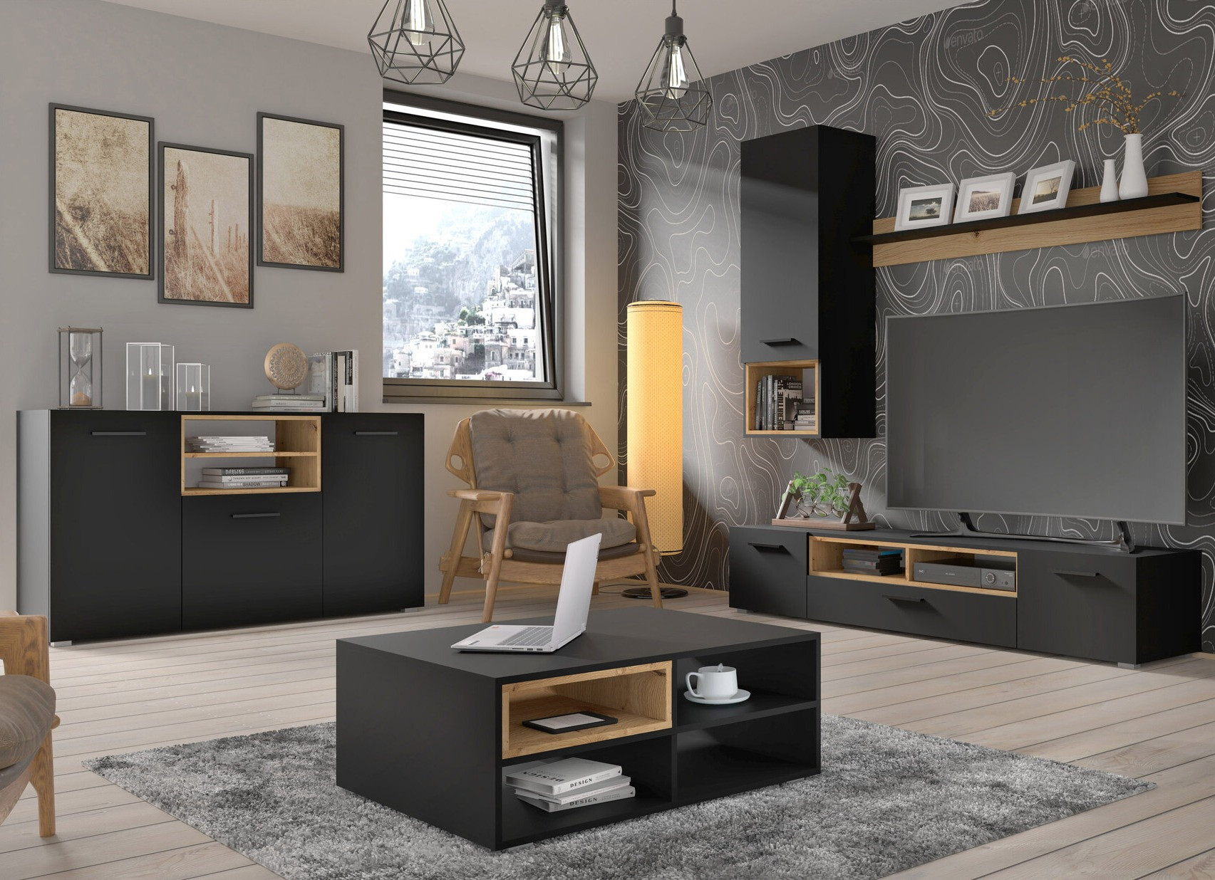 Zidna polica Livorla 105