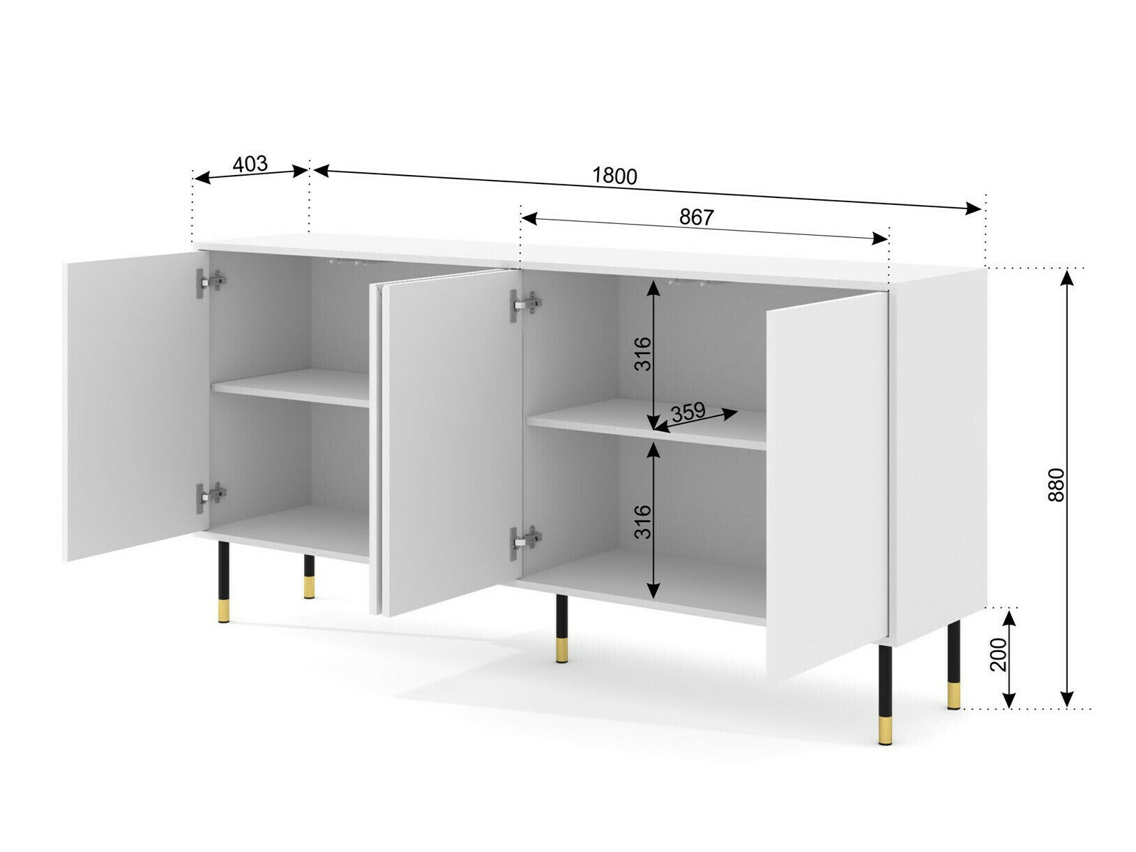 Ormarić Buffalo 138