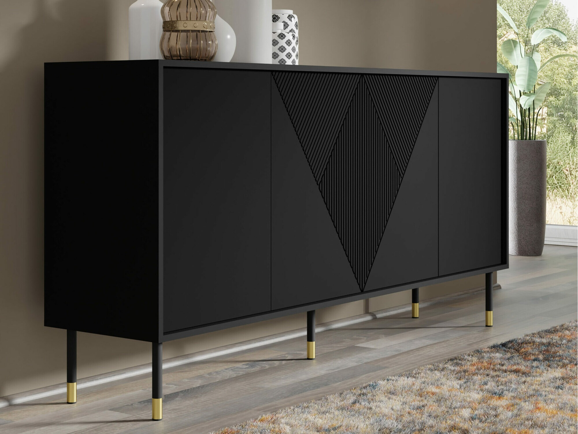 Ormarić Teopha 101 (Crno)