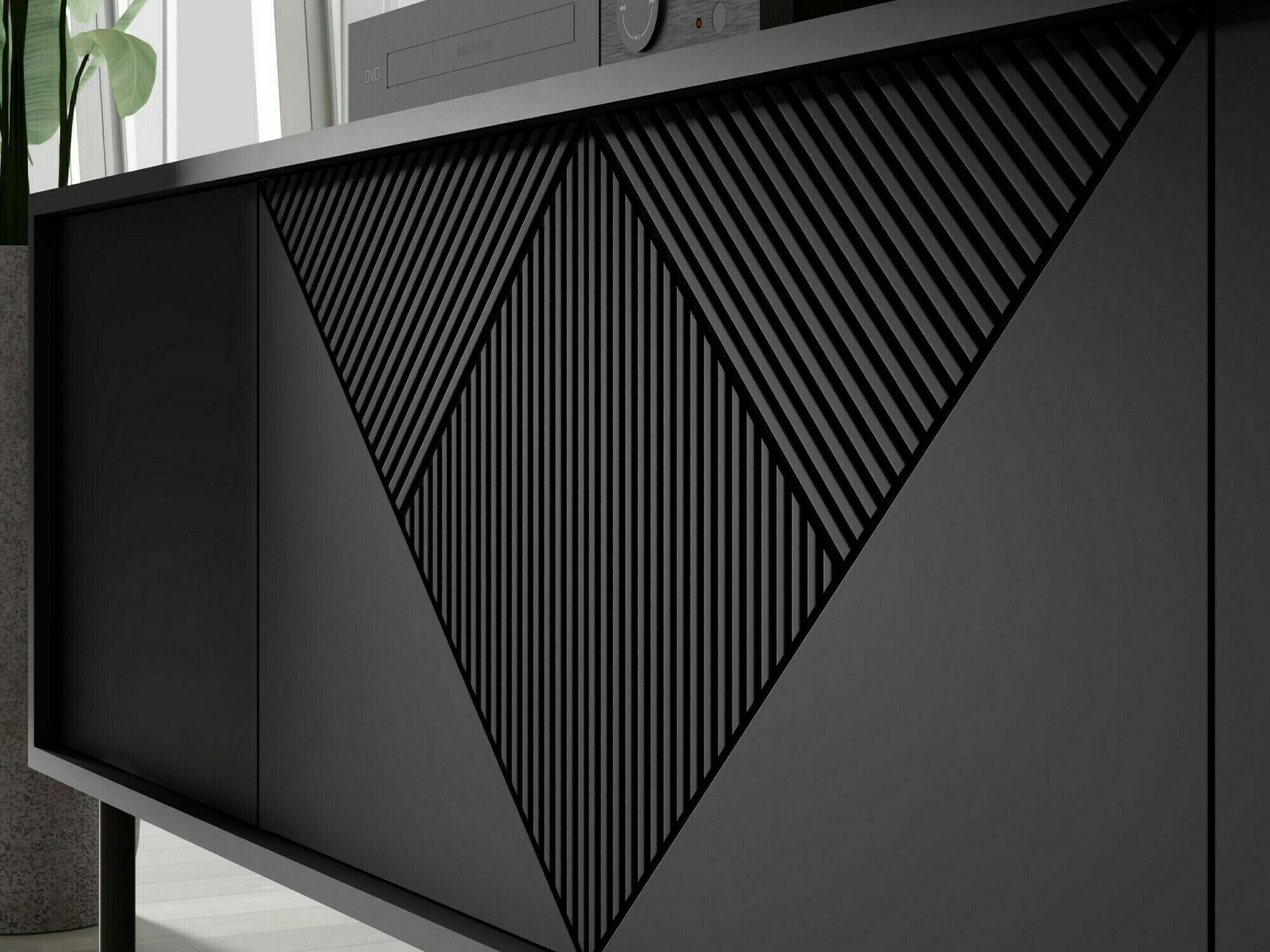 Set za dnevnu sobu Teopha 104 (Crno)