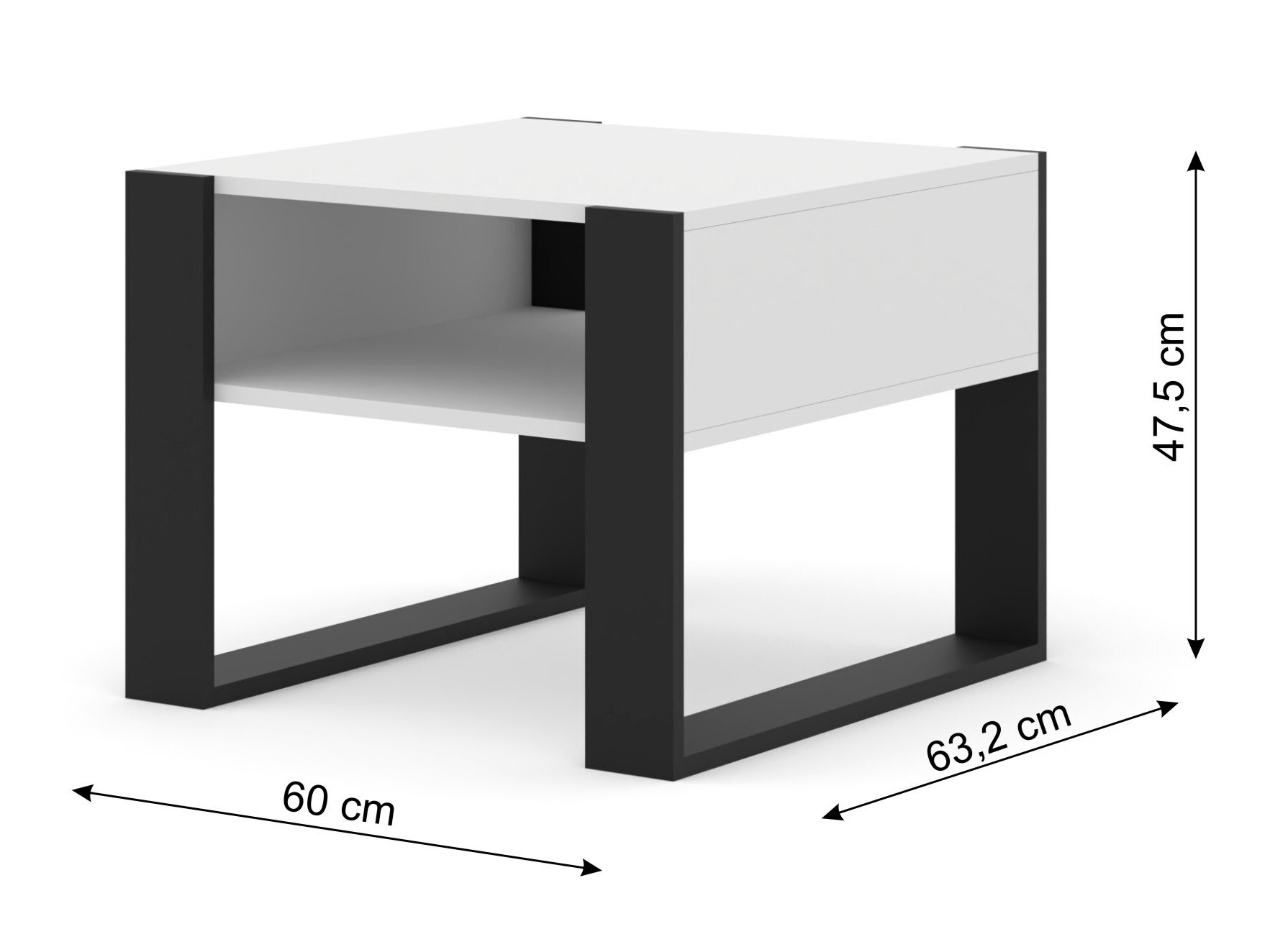 Stočić za kafu Tivtora 103 (Mat belo)