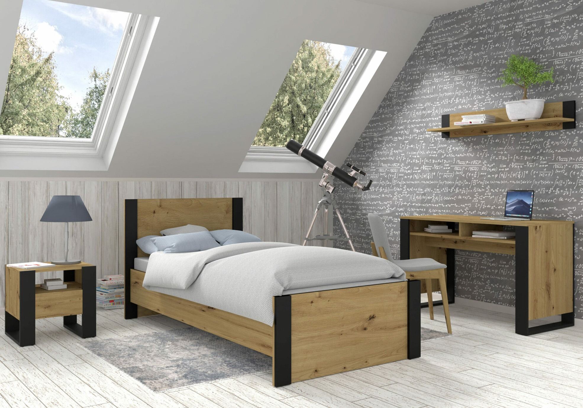 Kancelarijski sto Tivtora 108 (Artisan hrast)