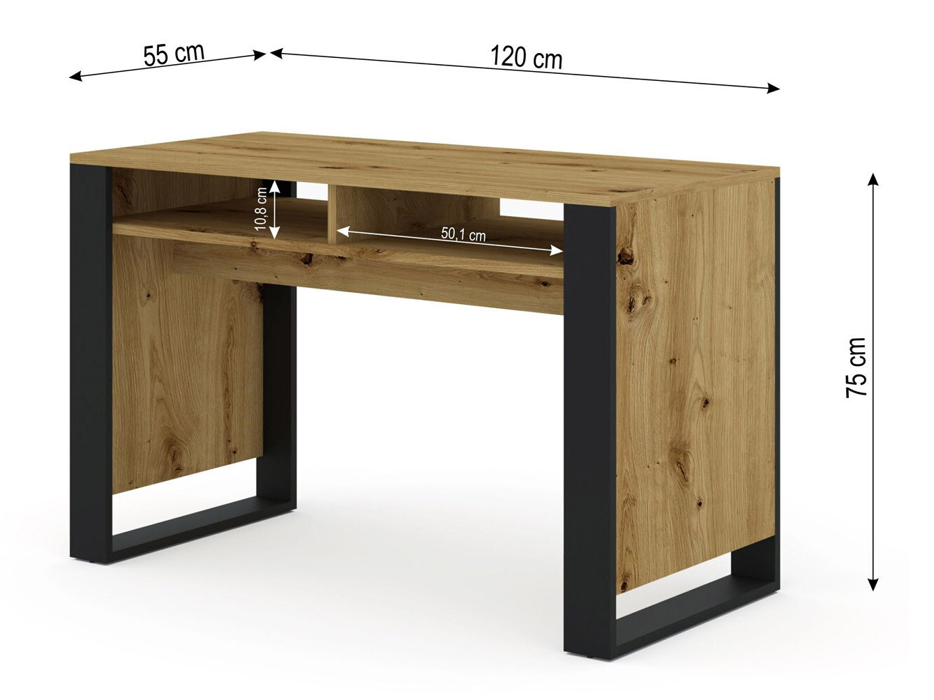 Kancelarijski sto Tivtora 108 (Artisan hrast)