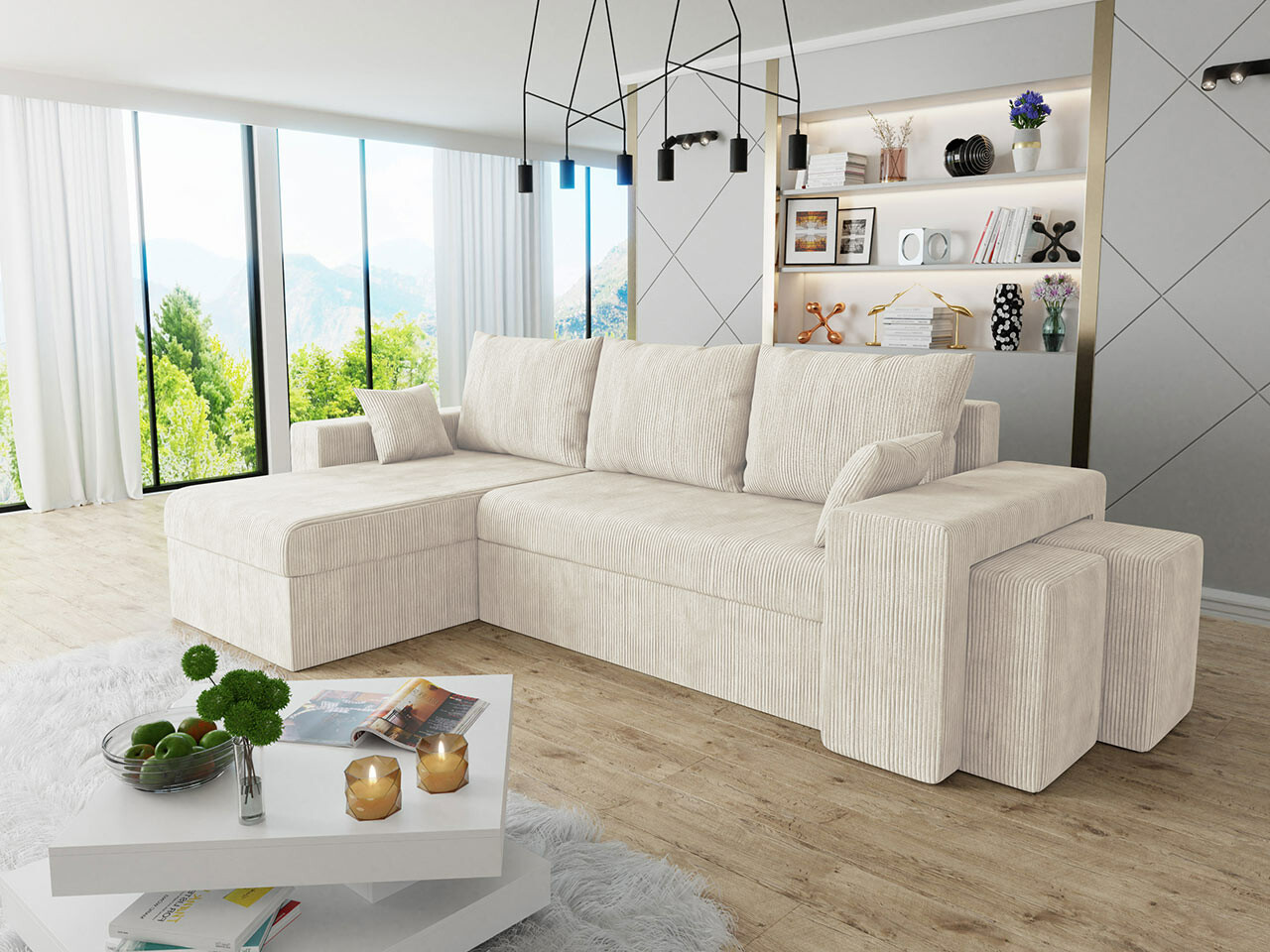 Ugaona sofa Memphis 138 (Poso 100)