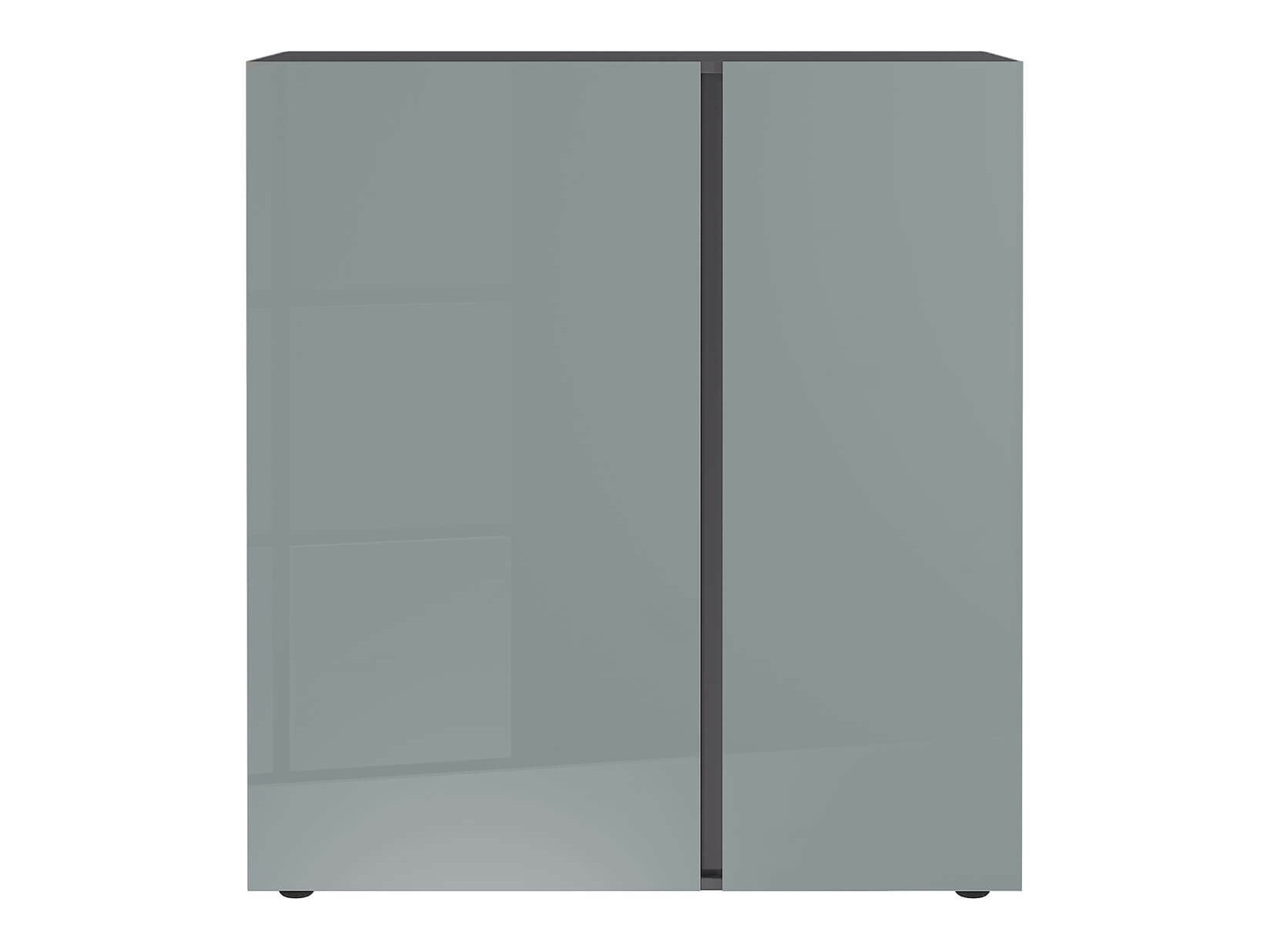 Ormarić Sacramento 289 (Sjaj siva + Graphite)