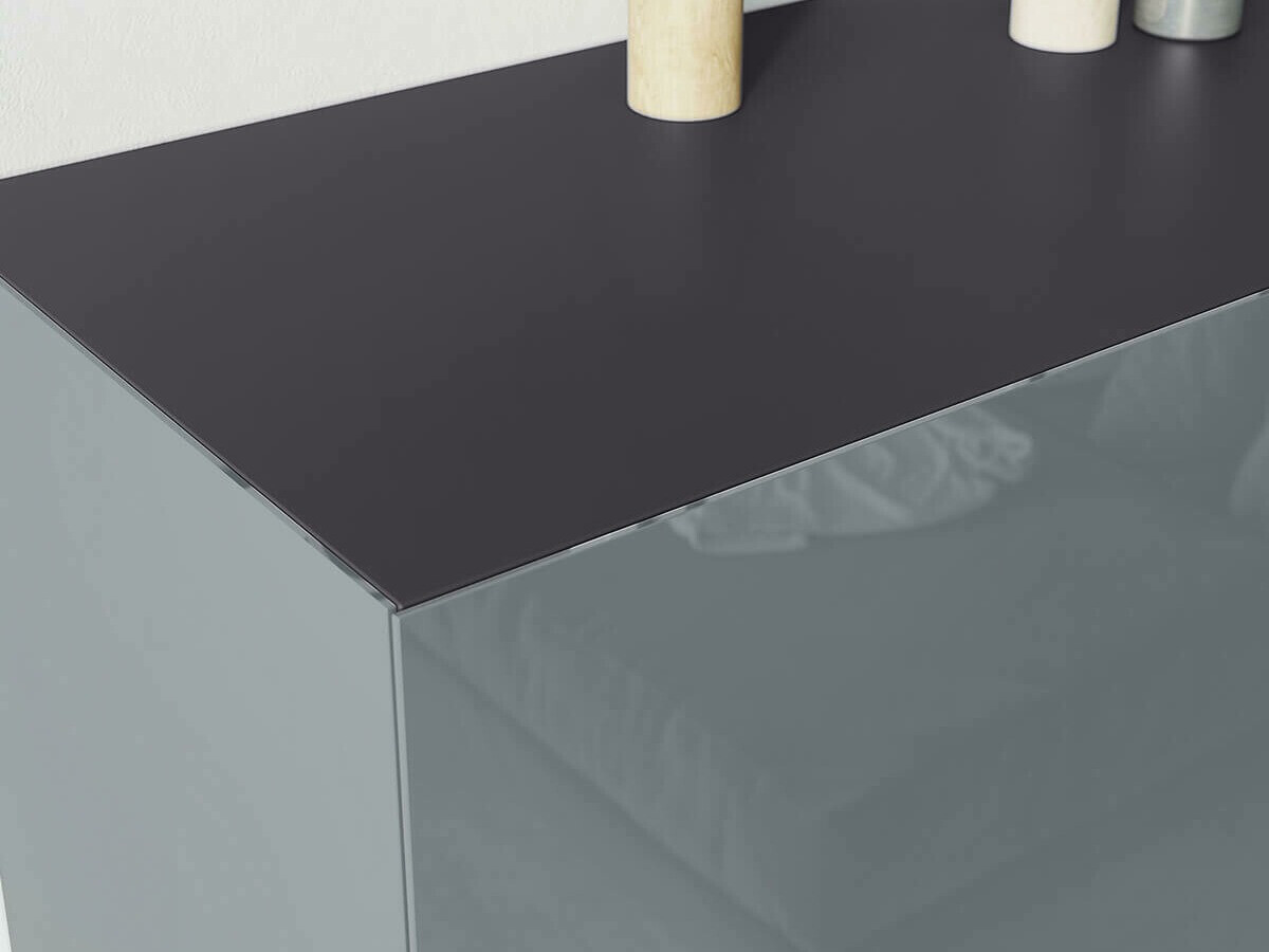 Ormarić Sacramento 289 (Sjaj siva + Graphite)