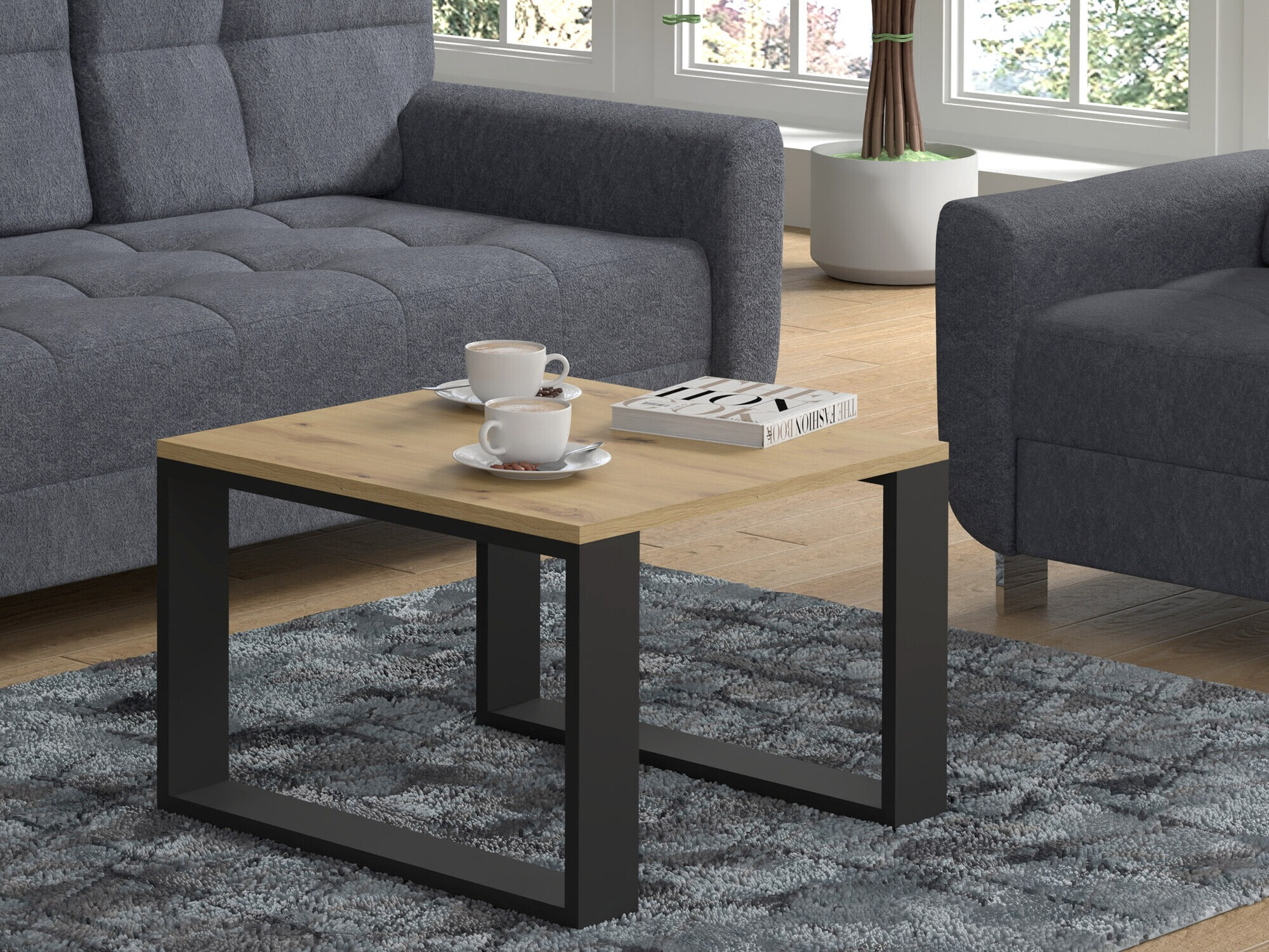 Stočić za kafu Buffalo 143 (Zanatski hrast)