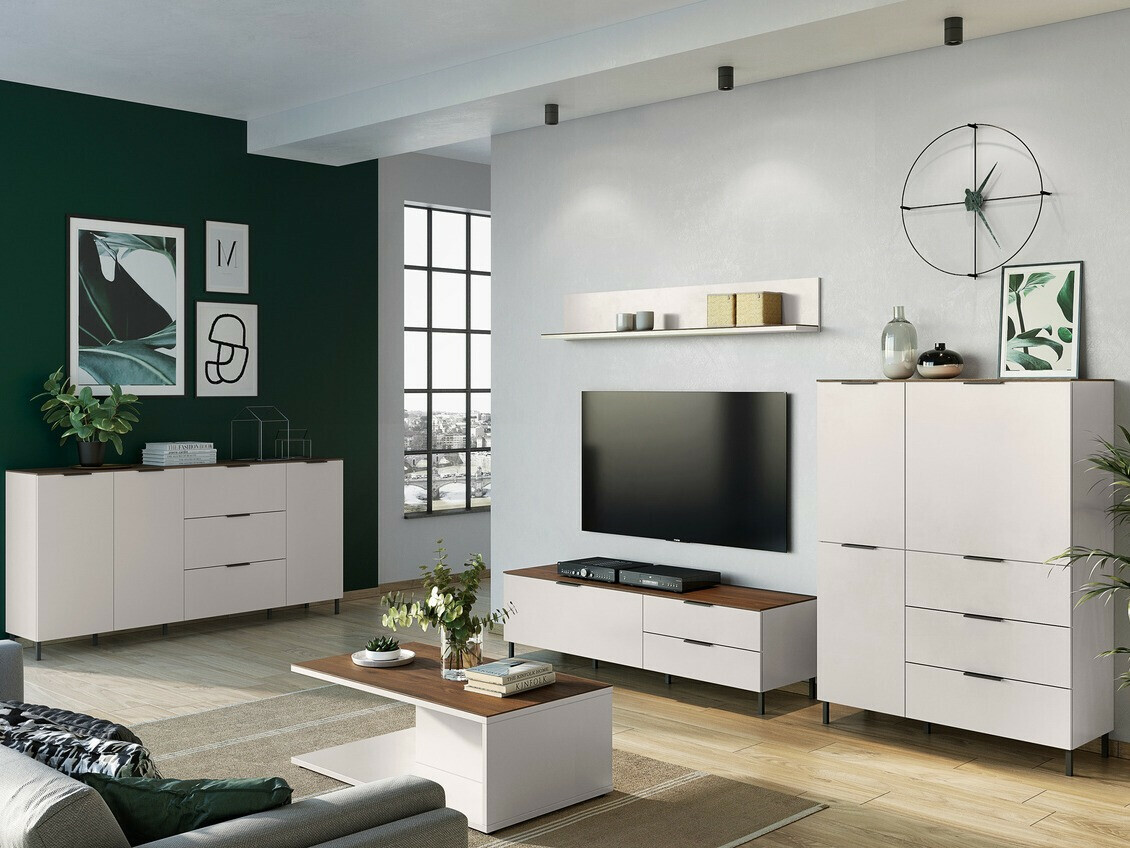 Stočić za kafu Revteno 109 (Svetloosiva+ Orah)