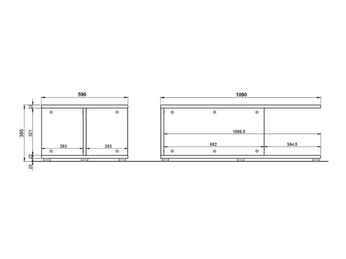Stočić za kafu Revteno 109 (Svetloosiva+ Orah)