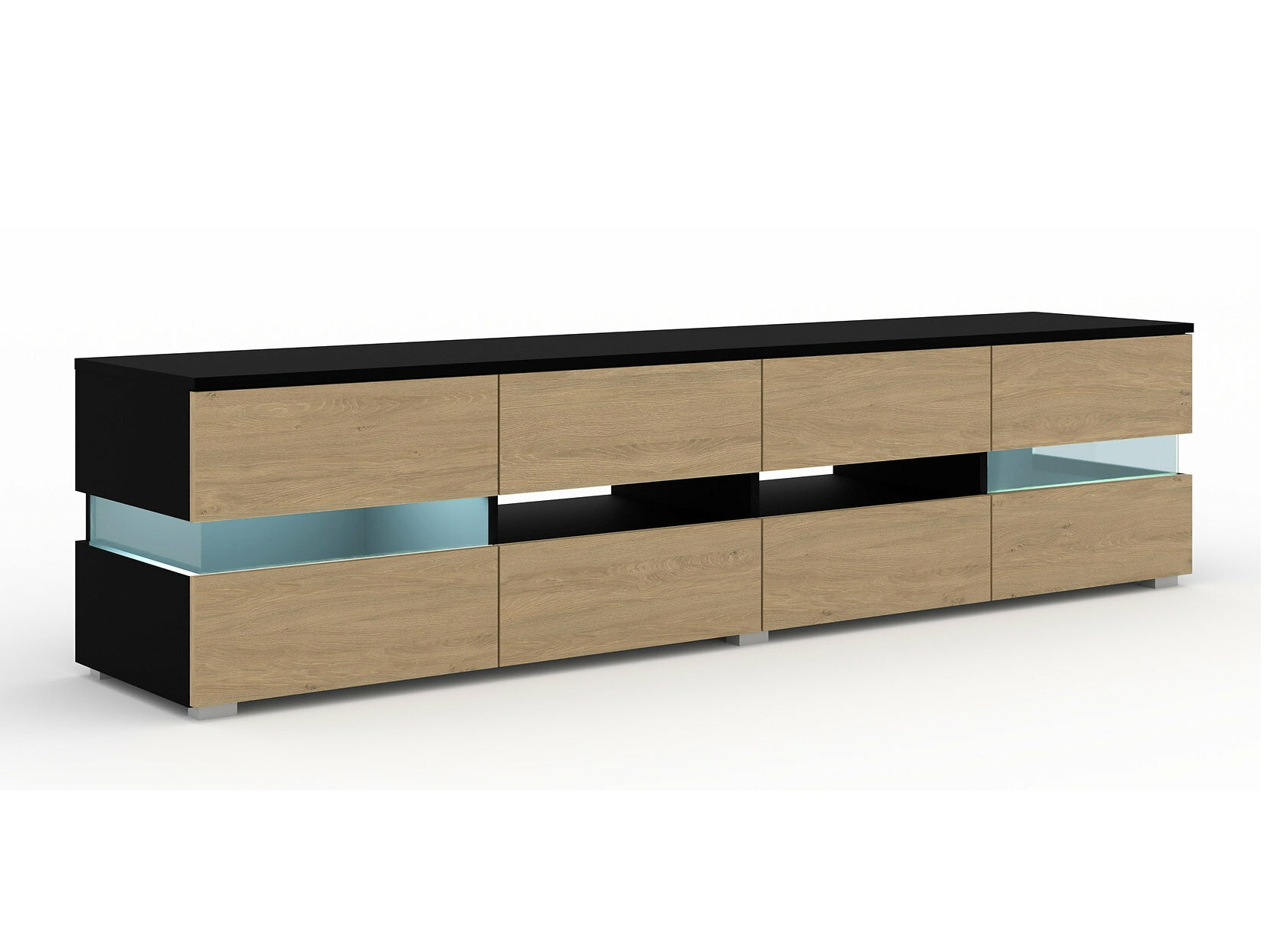 TV sto Buffalo 146 (Crno + Hrast)