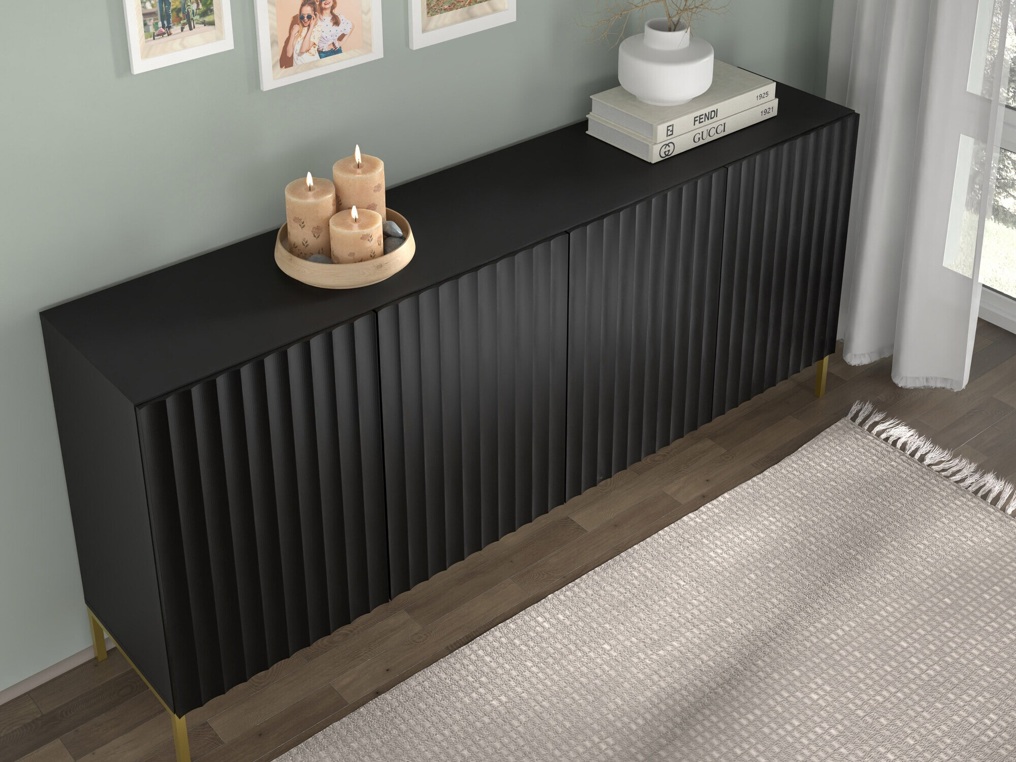 Ormarić Soropho 101 (Crno)