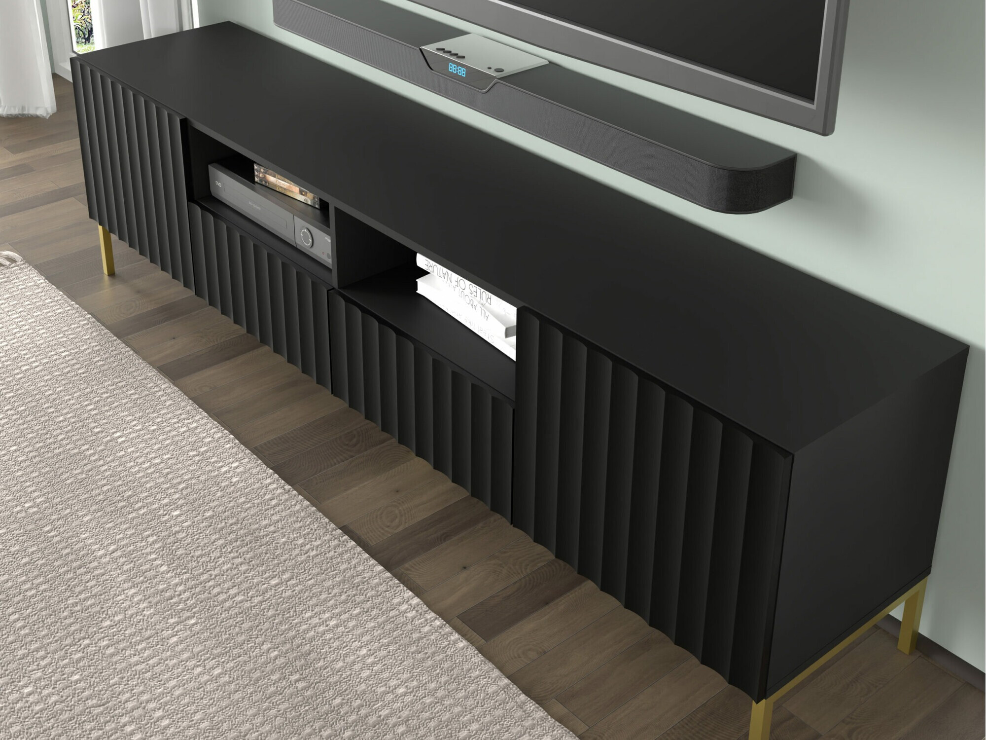 TV komoda Soropho 102 (Crno)