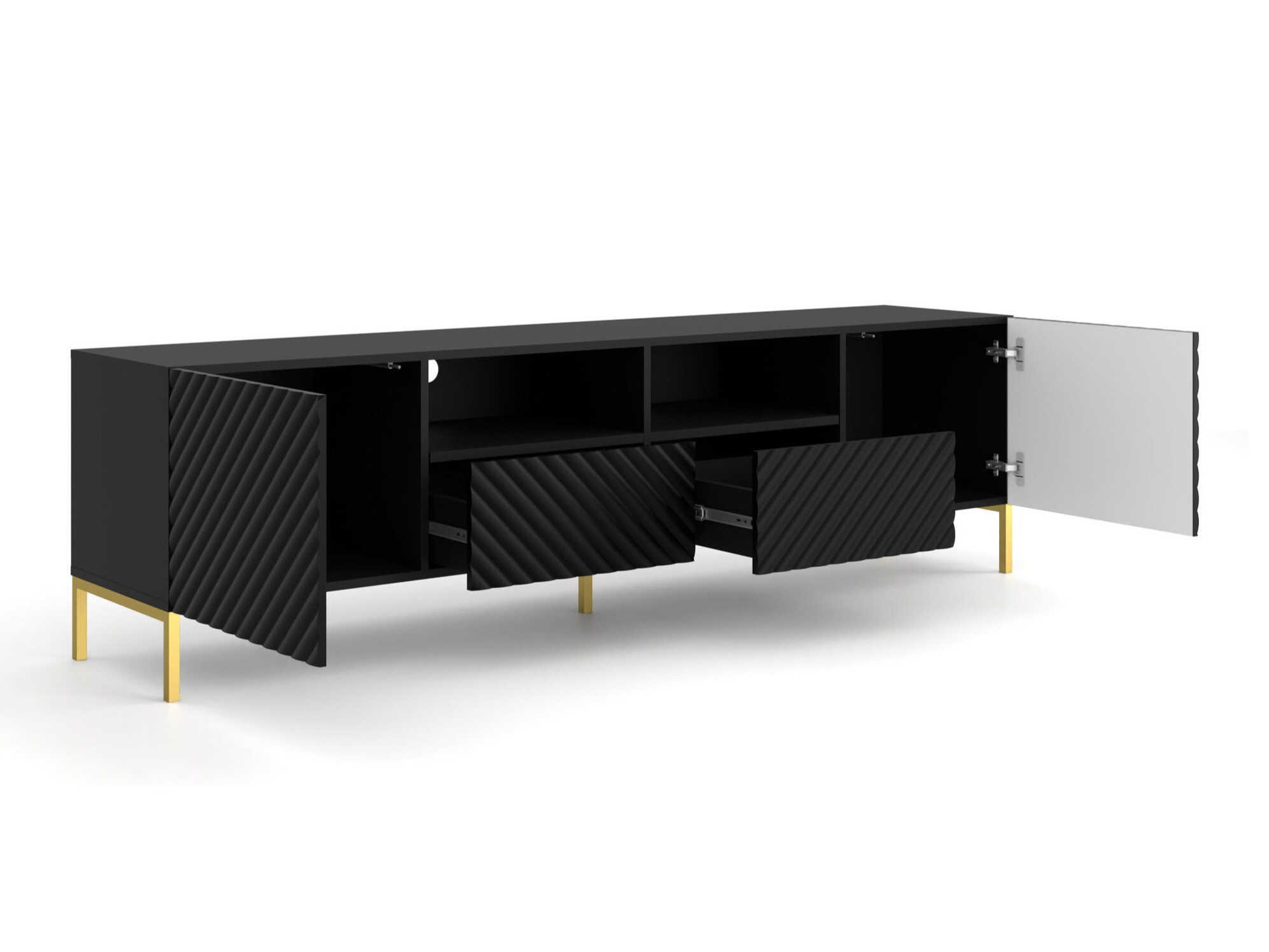 Set za dnevnu sobu Fivremu 109 (Crno)