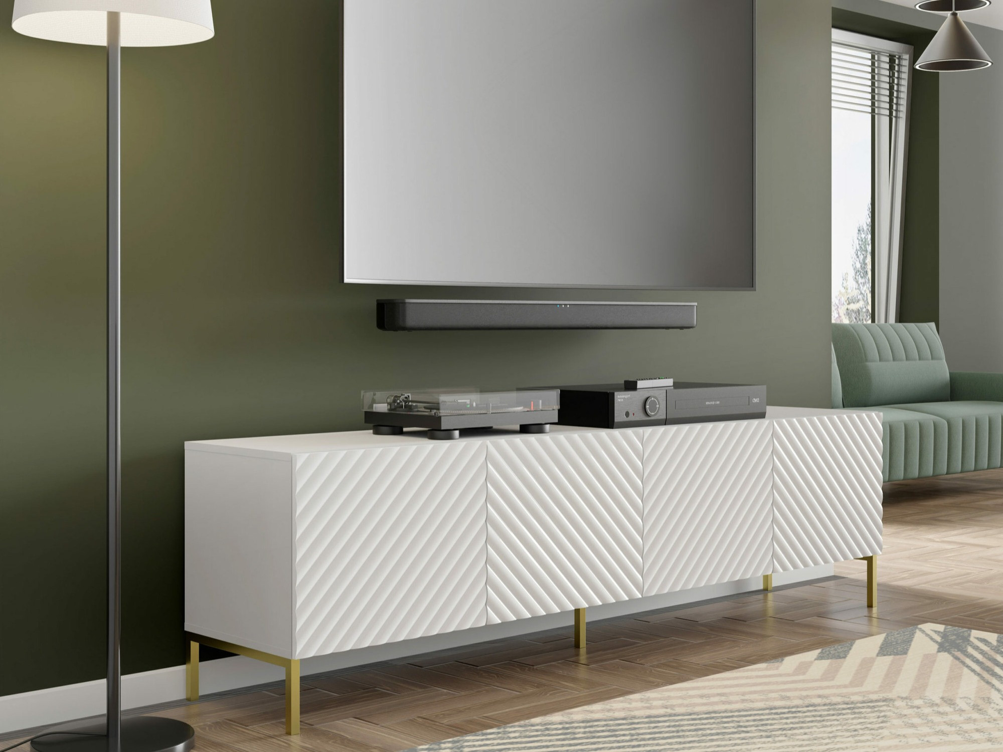 TV komoda Fivremu 105 (Belo)