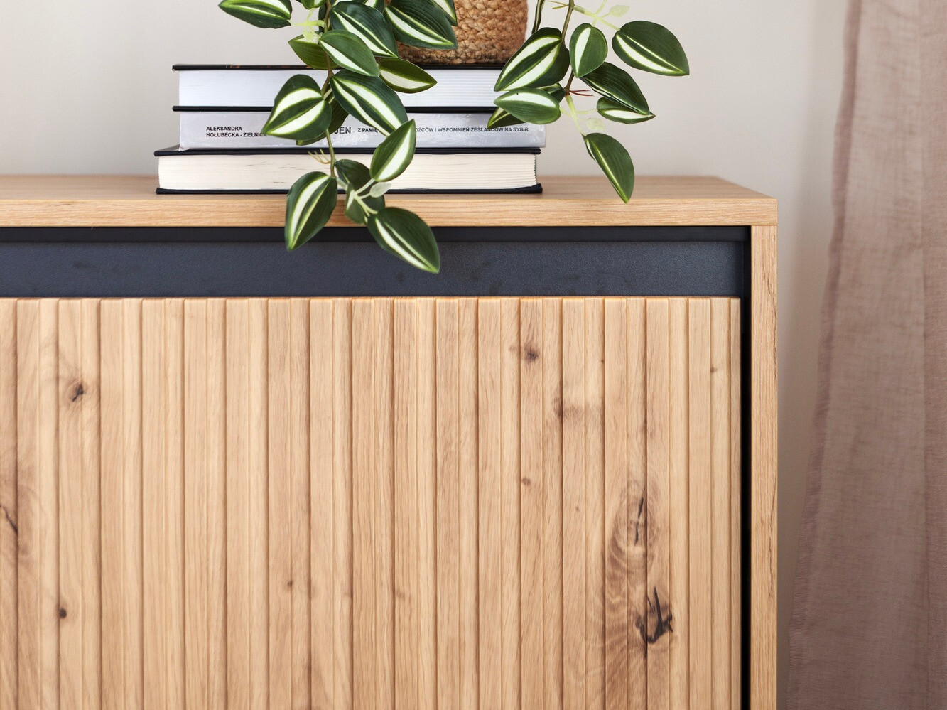 Komoda Fernolu 100 (Zanatski hrast + Crno)