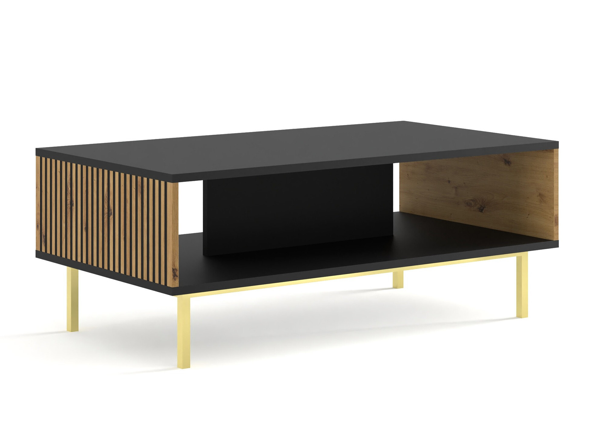 Stočić za kafu Talsalu 103 (Artisan hrast + Crno)