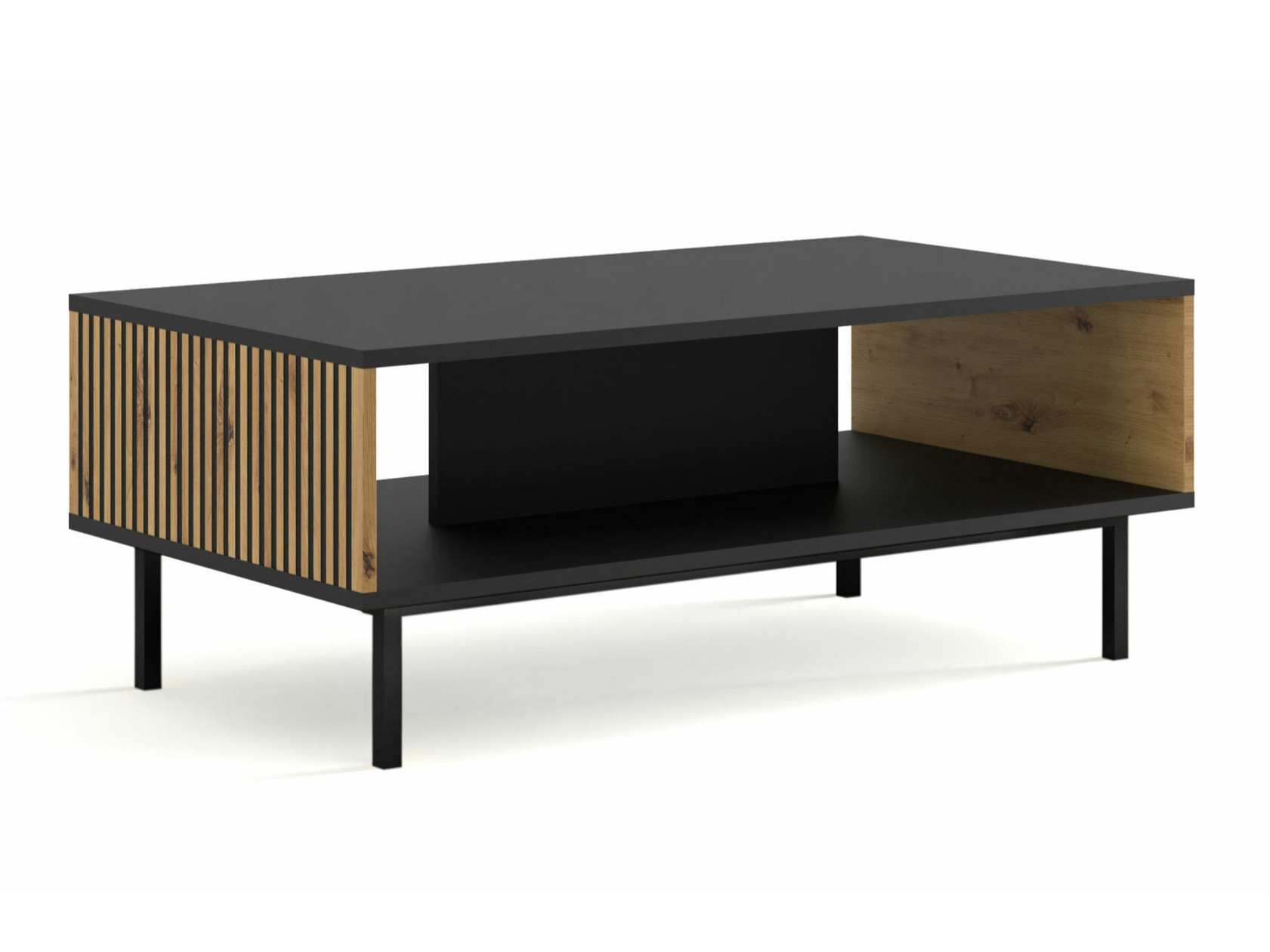 Stočić za kafu Talsalu 103 (Zanatski hrast + Crno)