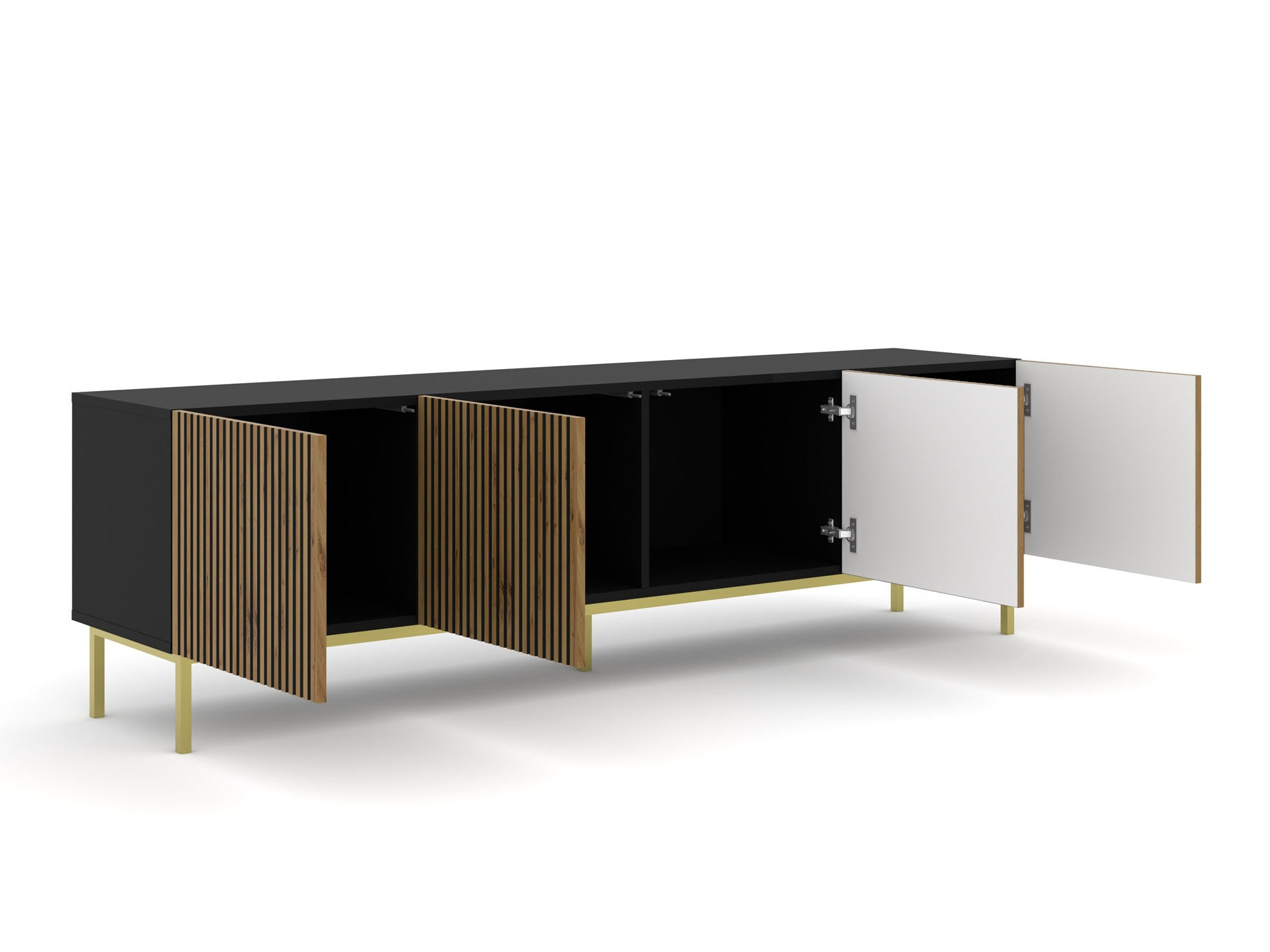 TV sto Talsalu 101 (Zanatski hrast + Crno)