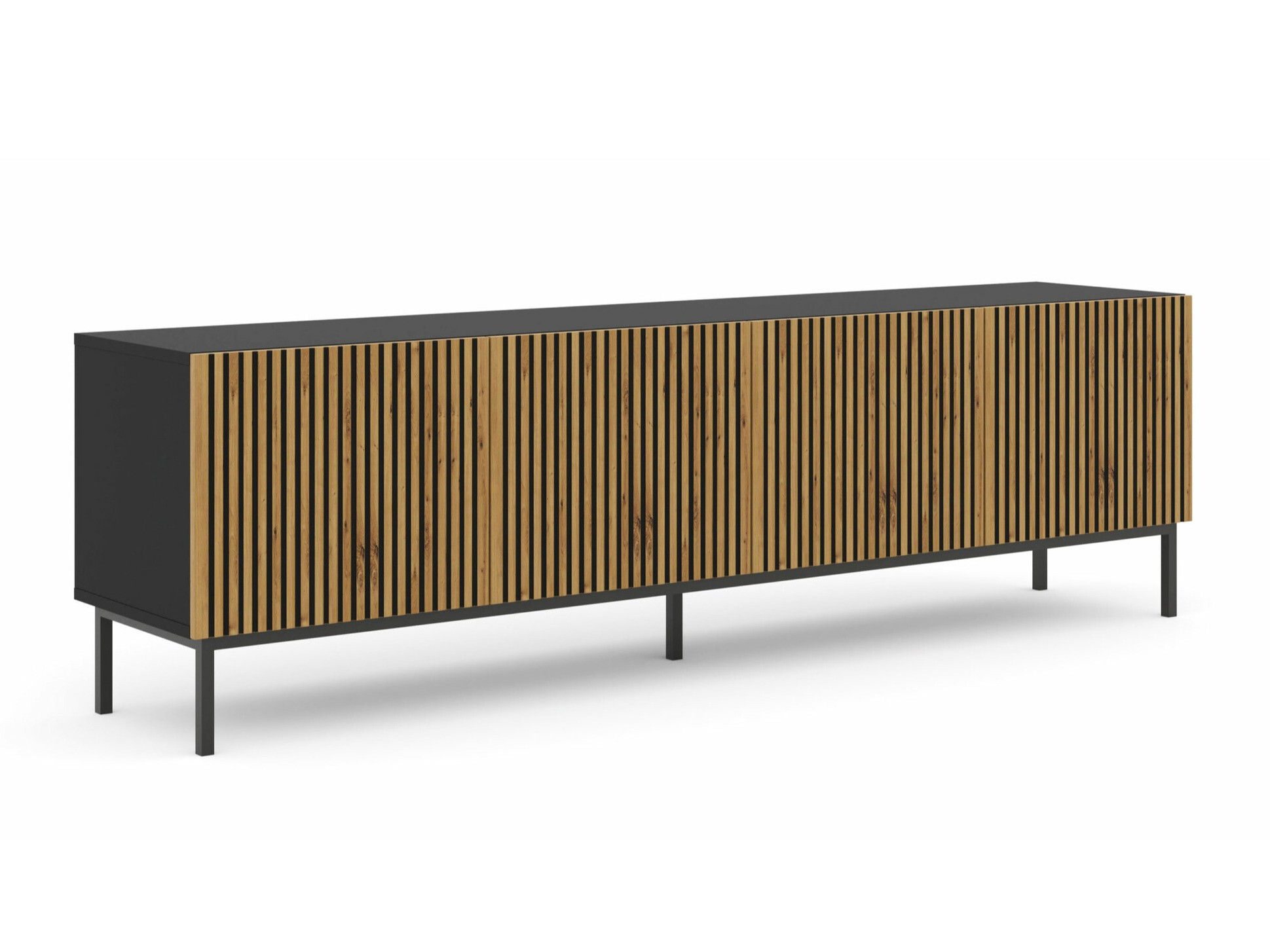 TV sto Talsalu 101 (Zanatski hrast + Crno)