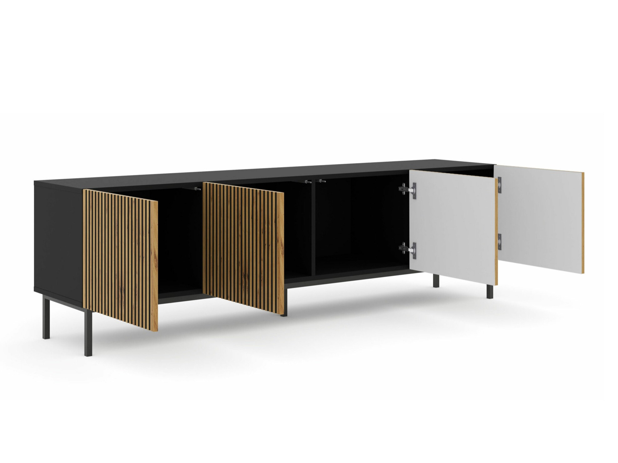 TV sto Talsalu 101 (Zanatski hrast + Crno)