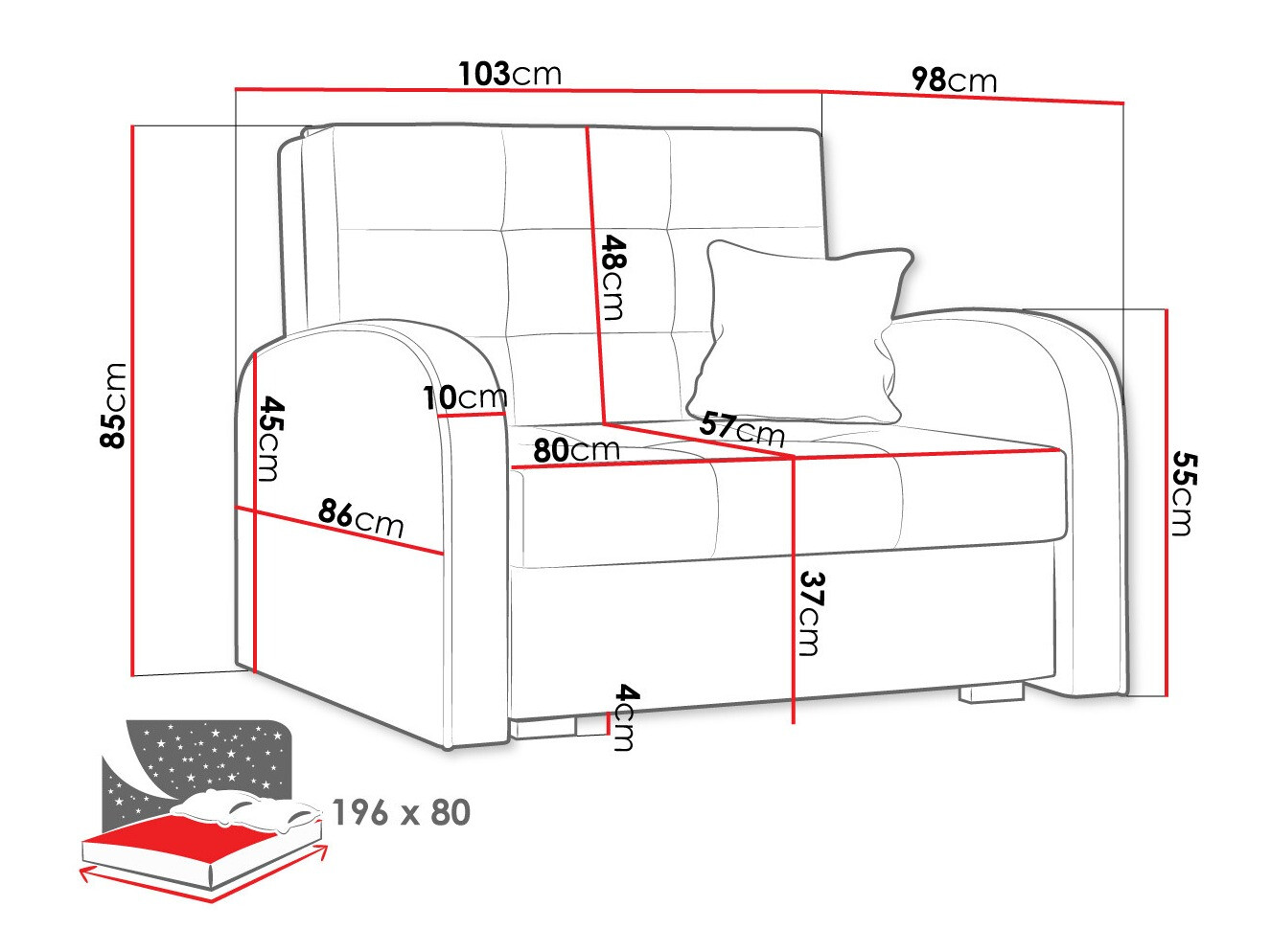 Fotelja Columbus 114 (Aragon 03)