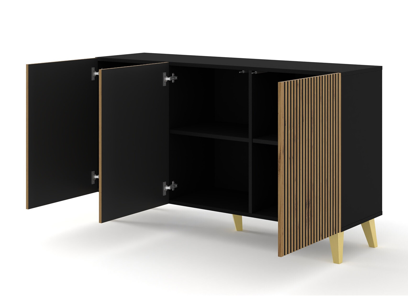 Ormarić Buffalo 157 (Crno + Zanatski hrast)