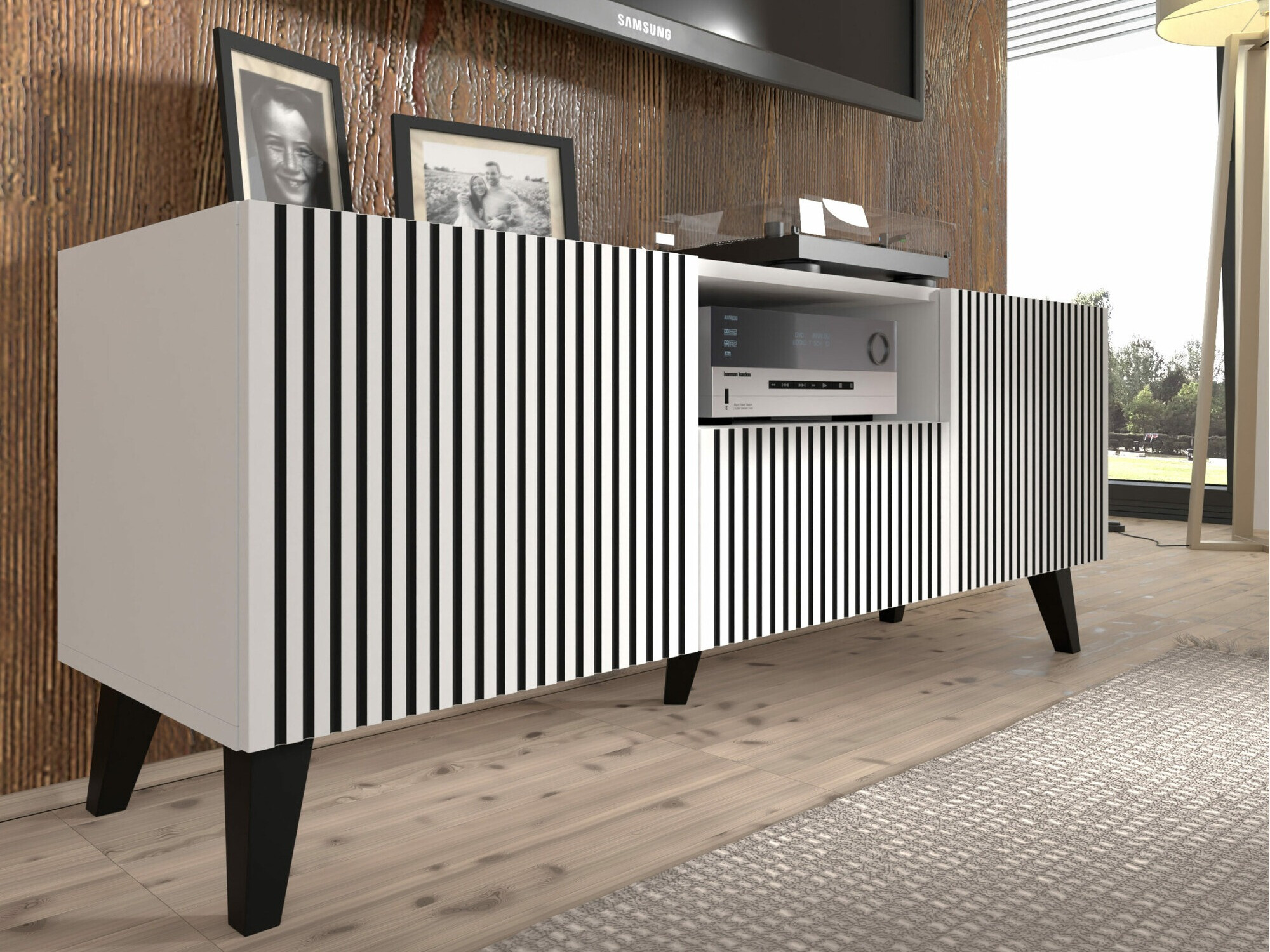 TV sto Buffalo 156 (Belo + Crno)