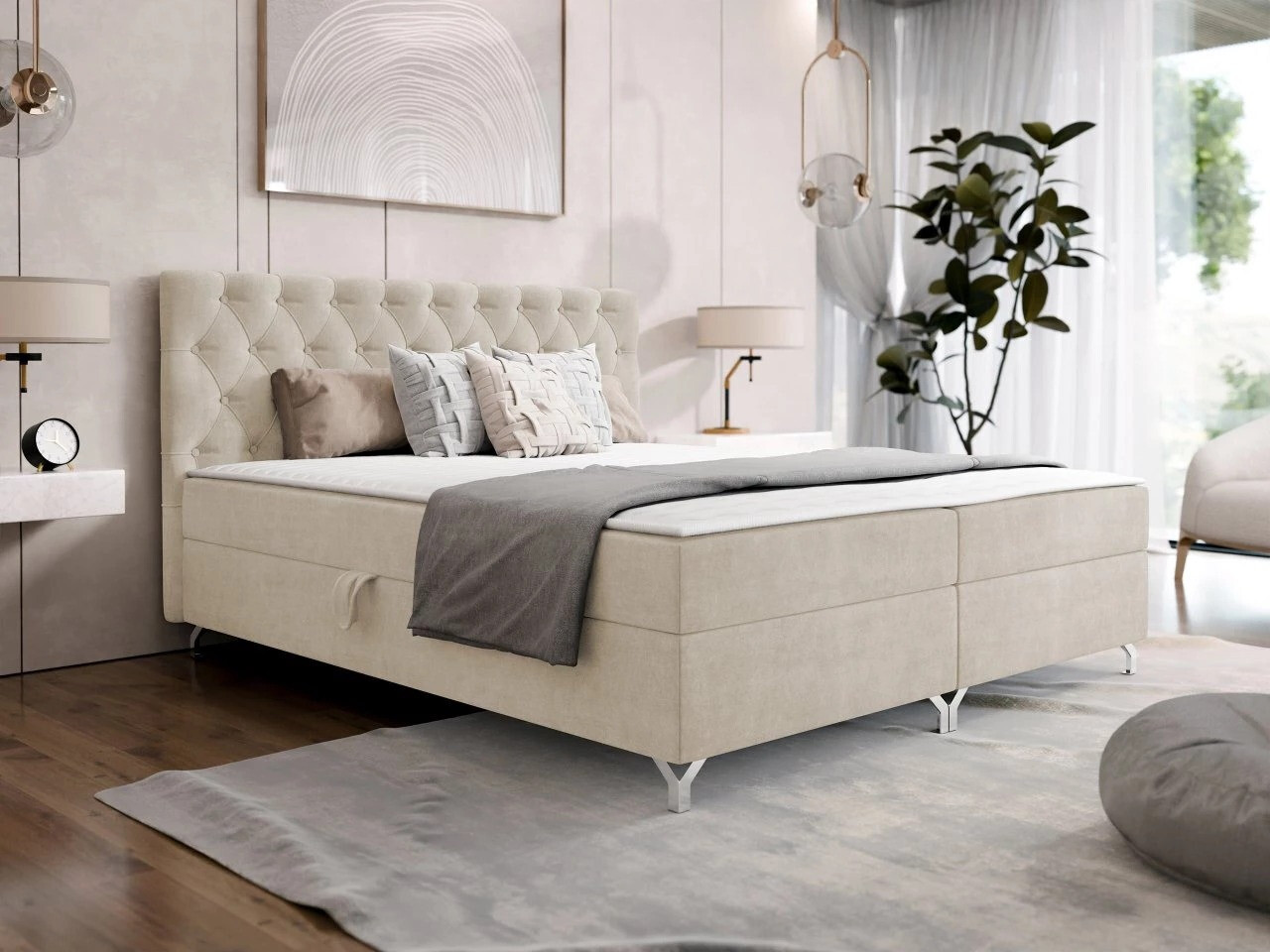 Boxspring krevet Memphis 141 (Manila 02)