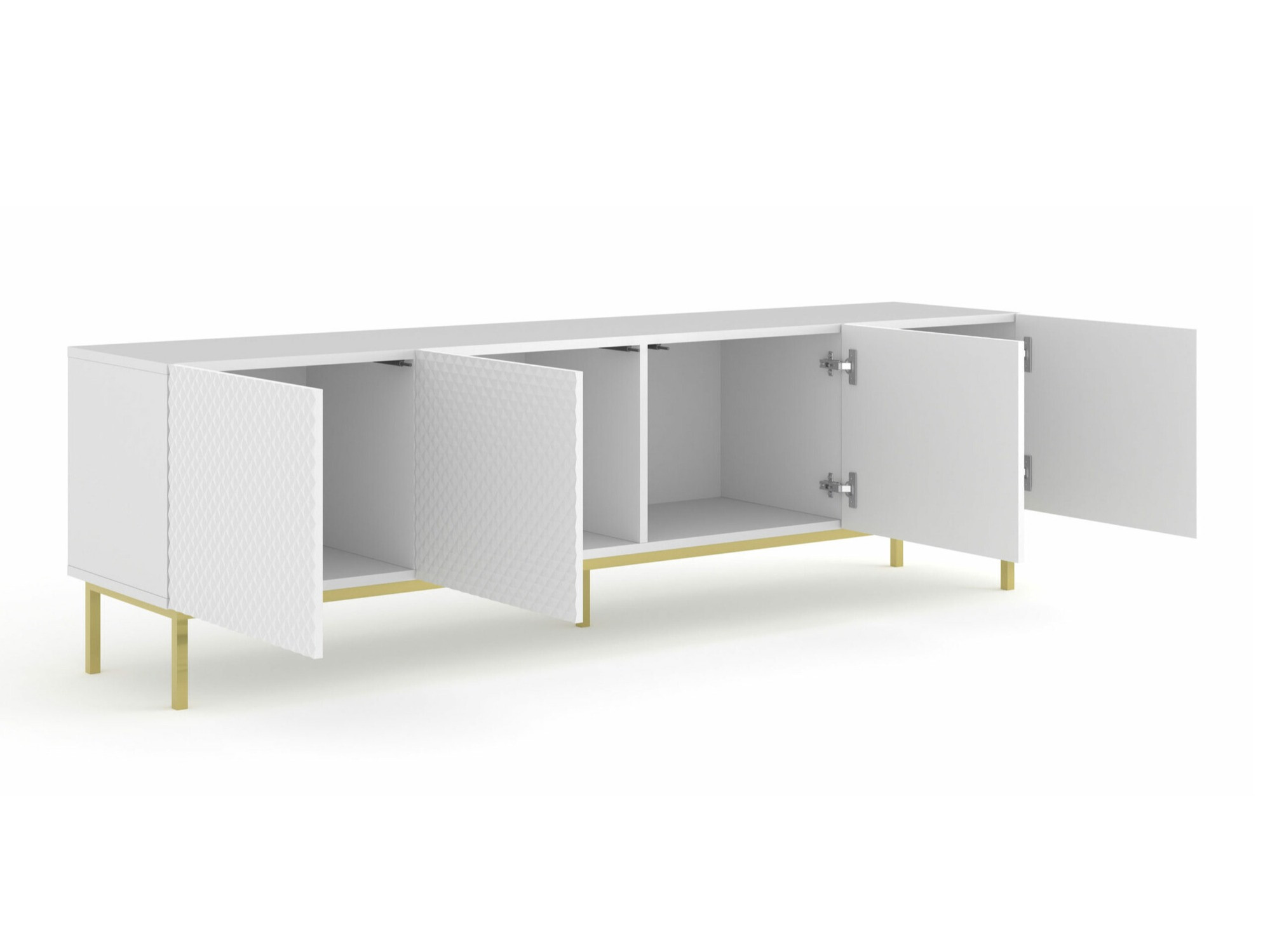 TV sto Odelomu 100 (Belo + Sjajno belo)